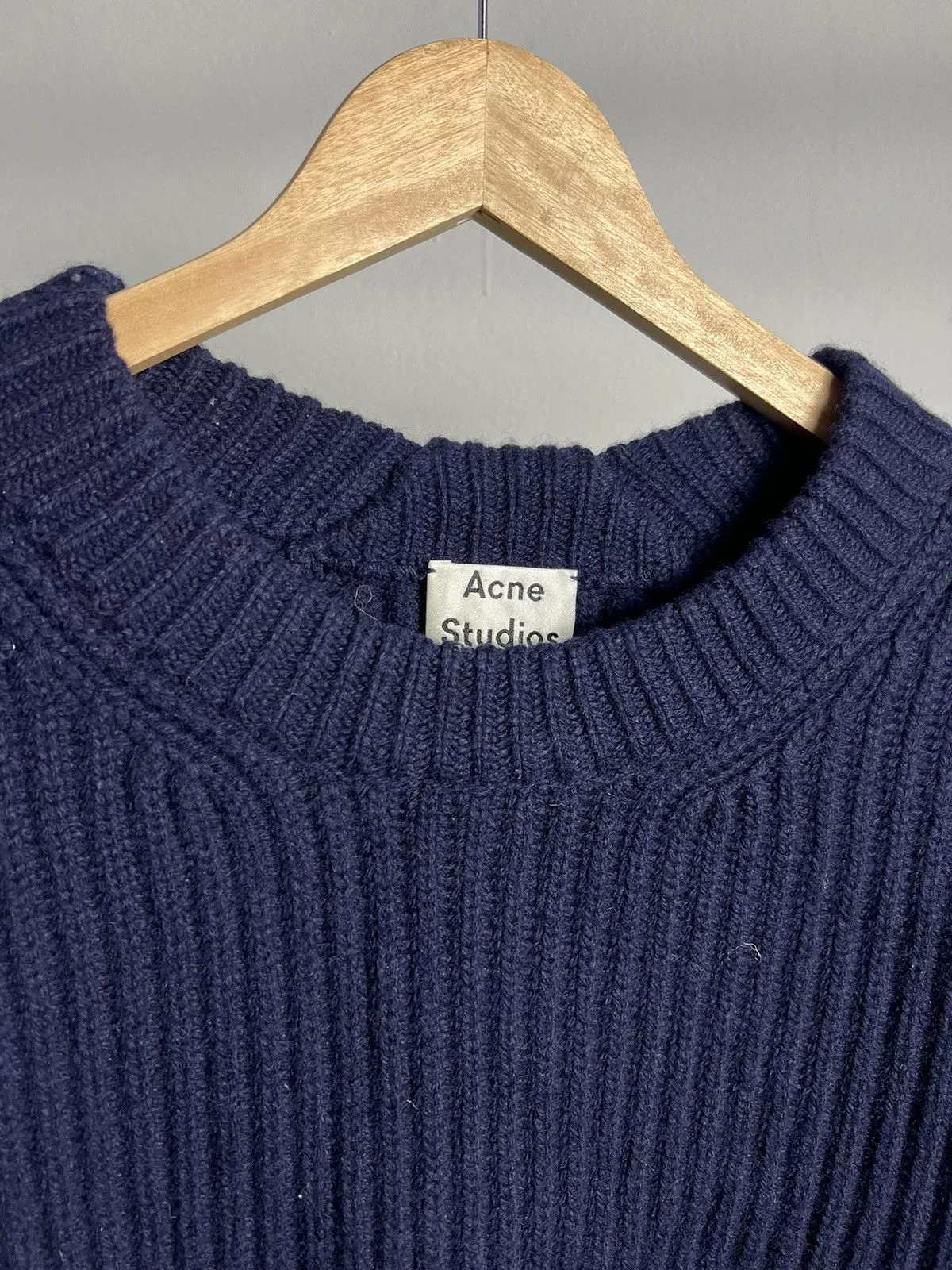 Acne Studios Sweaters Knitwear PAW18 Acne Studios Knit Sweater Dark Blue