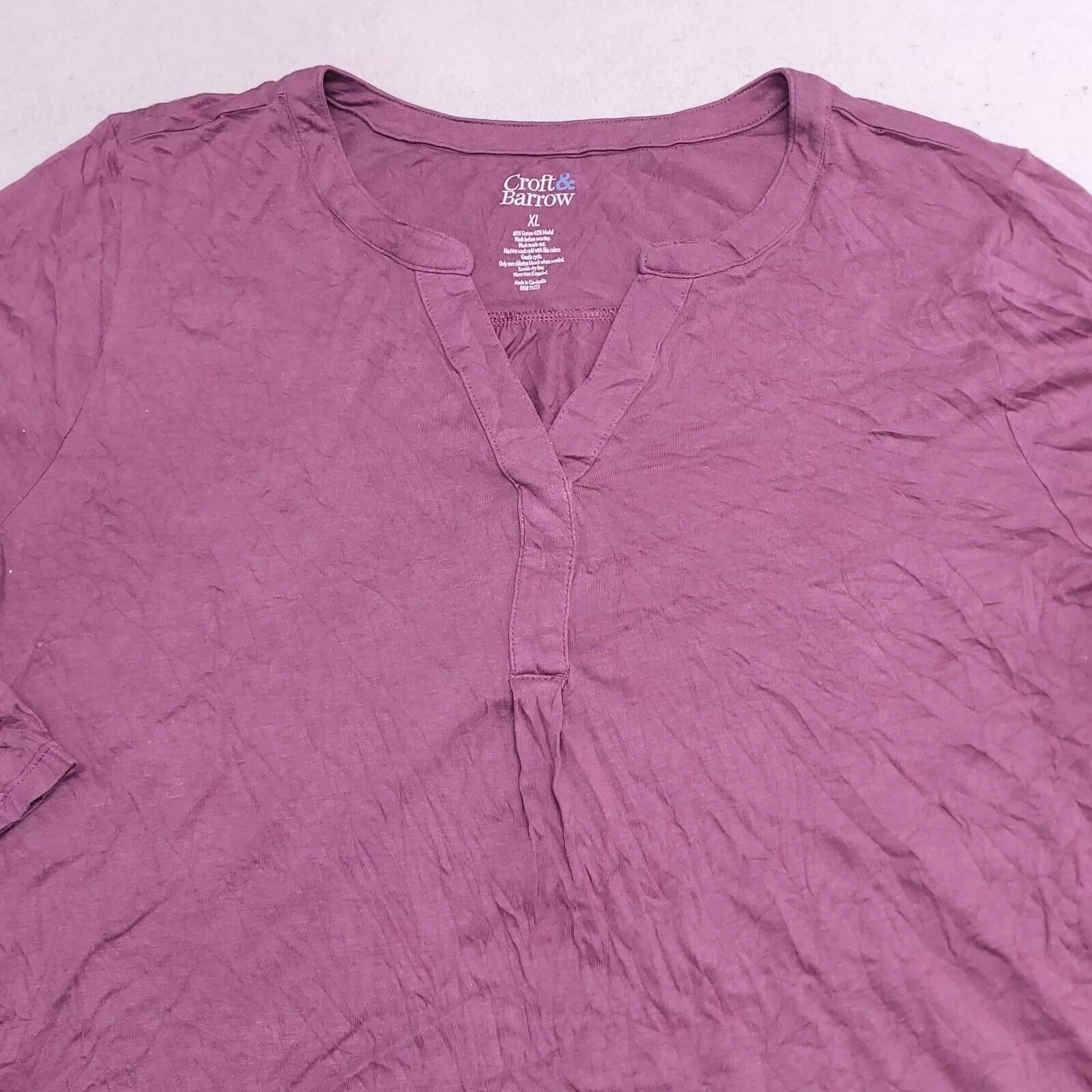 Croft & Barrow Blouses Croft & Barrow Casual Pullover Shirt Womens Size XL Pink