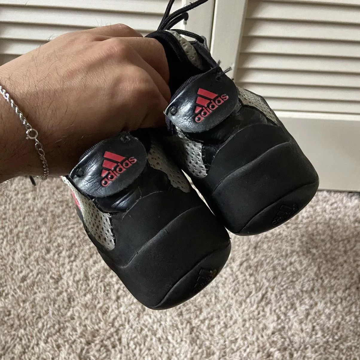 Adidas Low Top Sneakers Adidas × Vintage Vintage Y2K Adidas Mesh Leather Aqua Terrain Shoes Hiking Gray