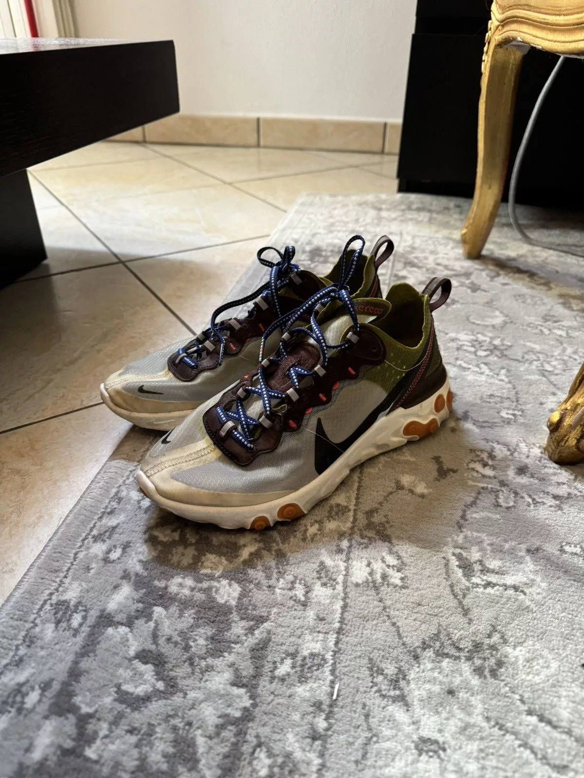 Nike Low Top Sneakers Nike React Element 87 Green