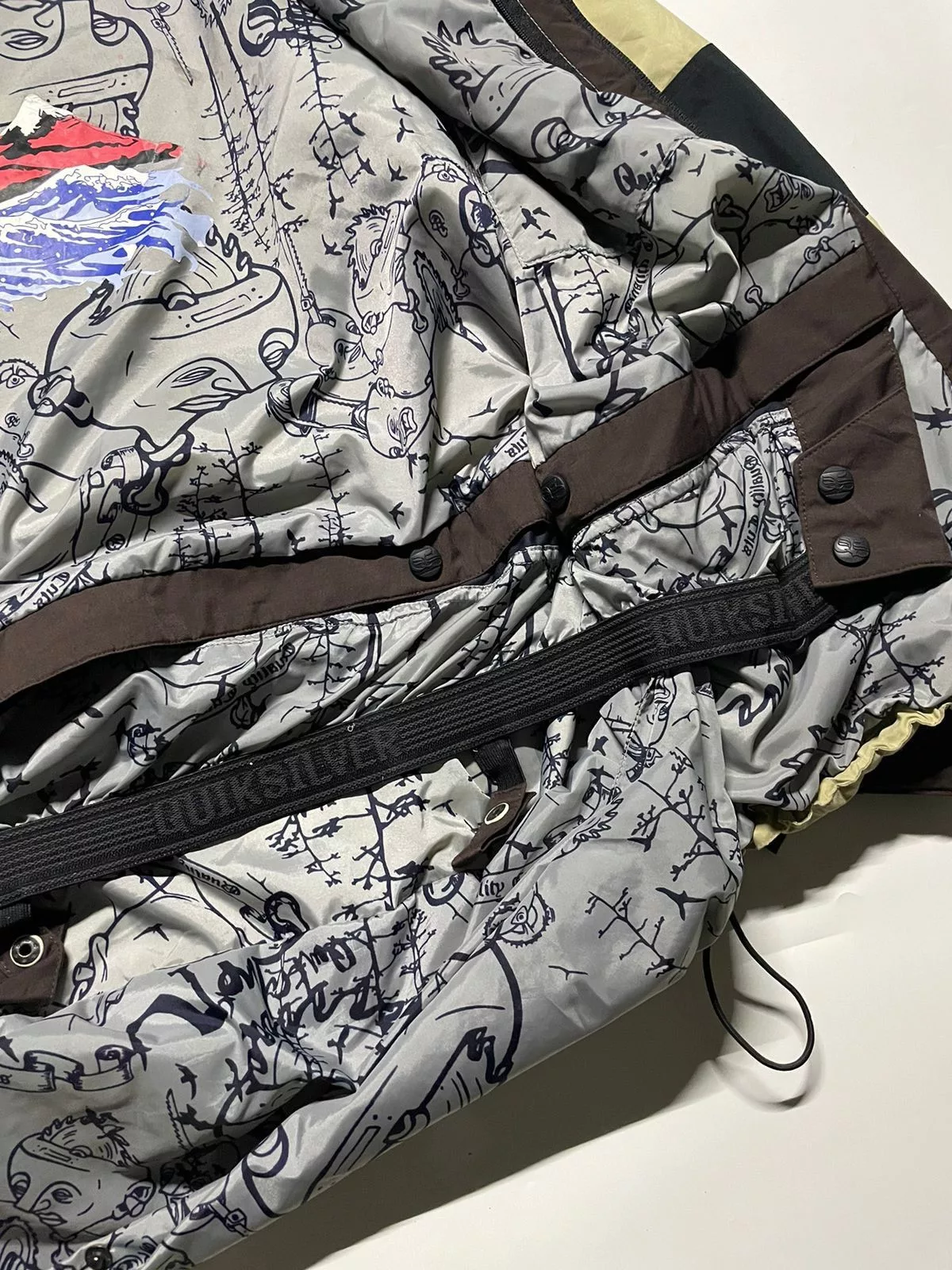 Quicksilver Light Jackets Outdoor QuickSilver 1969, Oceanbeach fullprint Windbreaker Multi Gorpcore