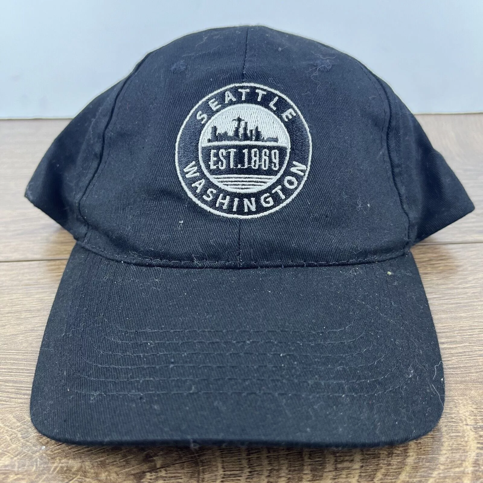 Other Hats Other Seattle Washington Hat Seattle Black Hat Adjustable Adult Si