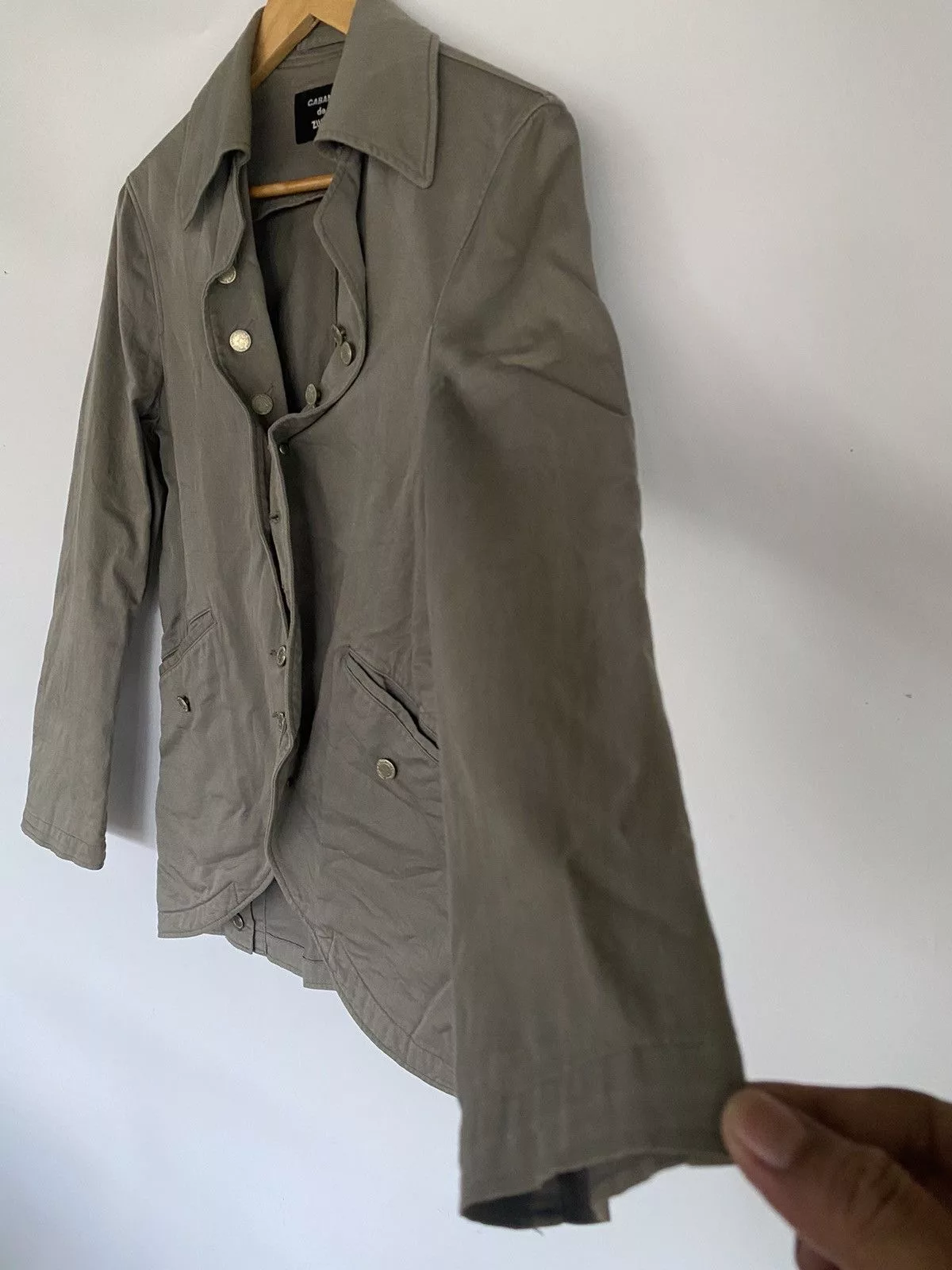 CABANE de ZUCCa Jackets CABANE de ZUCCa Cabana De Zucca Ladies Button up Jacket Gray