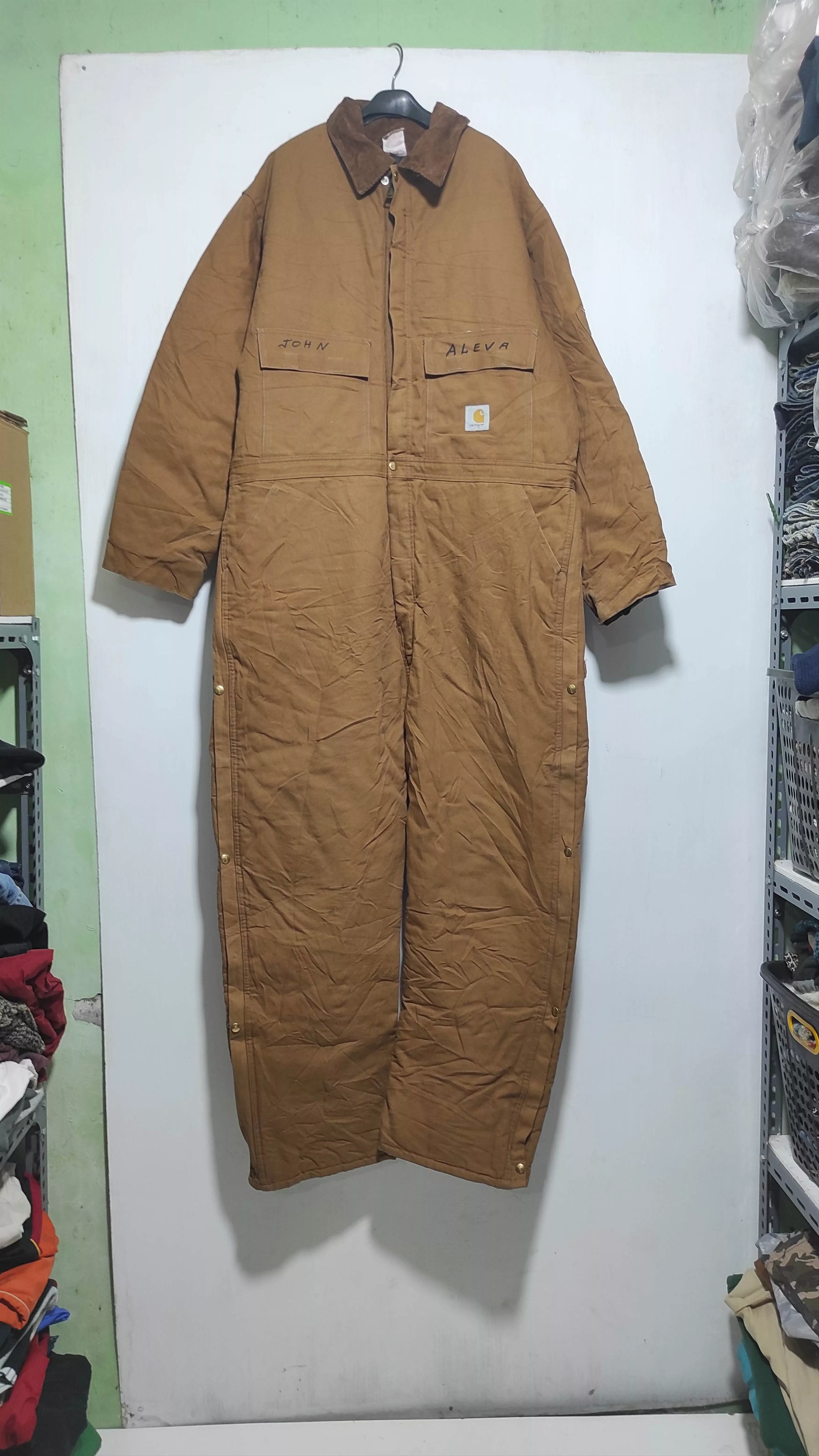 Carhartt Overalls Jumpsuits Vintage Carhartt Insulated Coveralls - Union Made - 50T Brown Streetwear