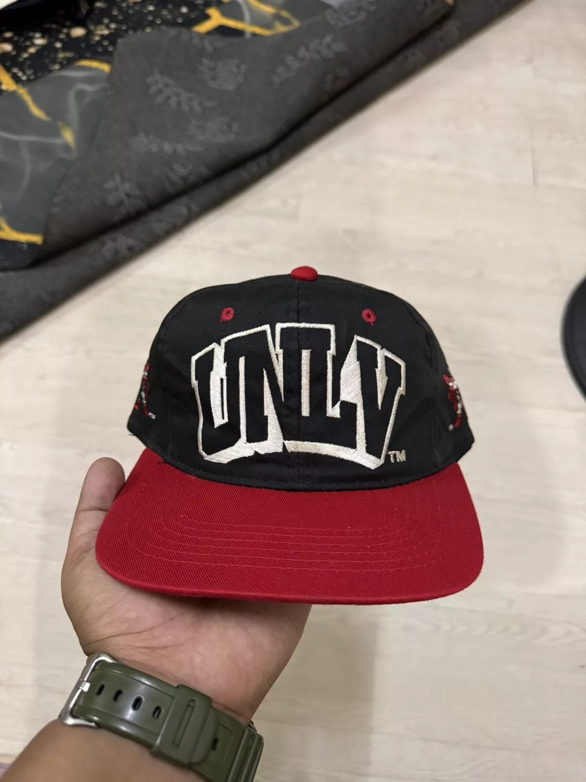 NBA Hats NBA University of Nevada Las Vegas Rebels Embroidered Snapback Black