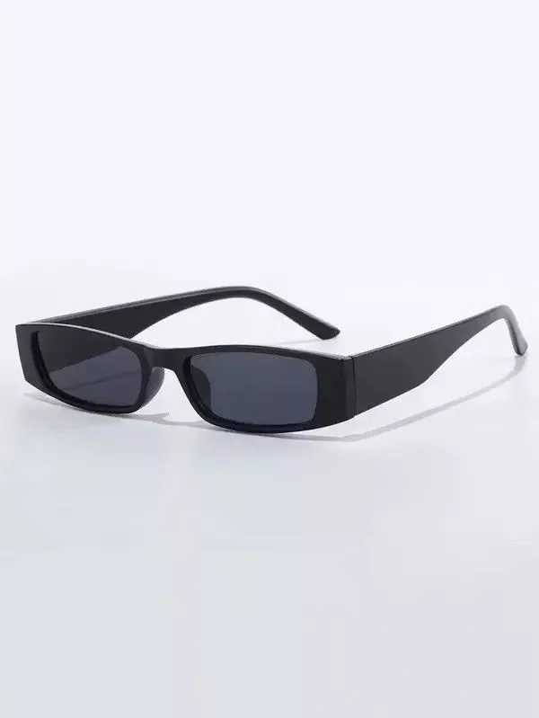 Electric Visual Glasses Electric Visual × Vintage Retro Punk Kurt Cobain Style Sunglasses Square Frame Fashion Black Streetwear