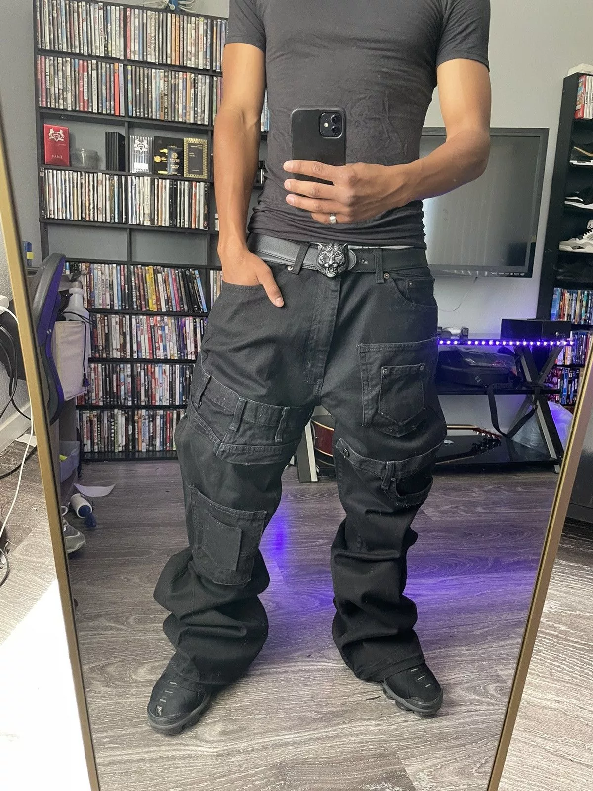 Other Denim Other Black on Black Multi Pocket Denim