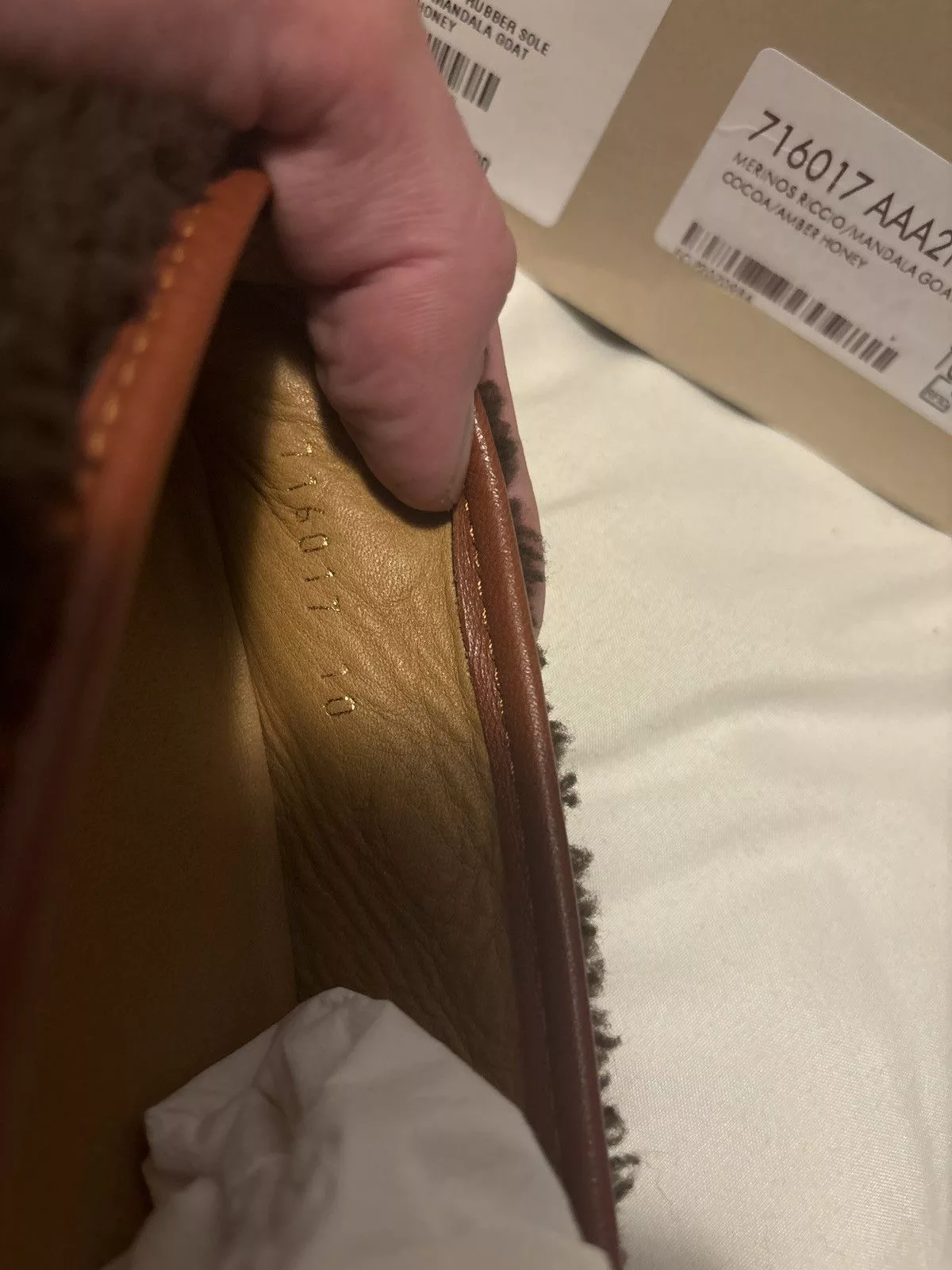 Gucci Slip Ons Gucci shearling slippers Brown