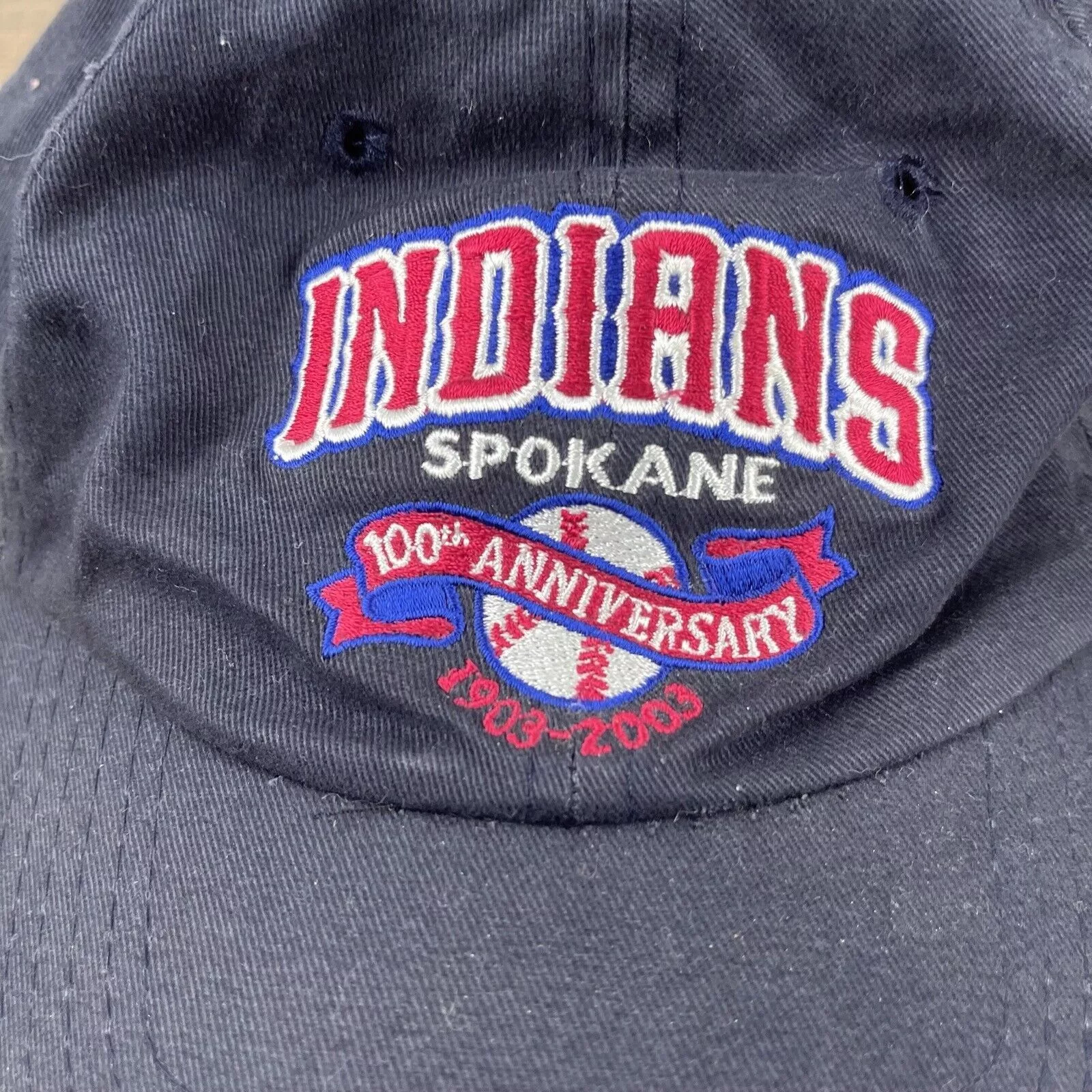 Other Hats Other Spokane Indians Hat Spokane Indians Blue Hat Adjustable Blue