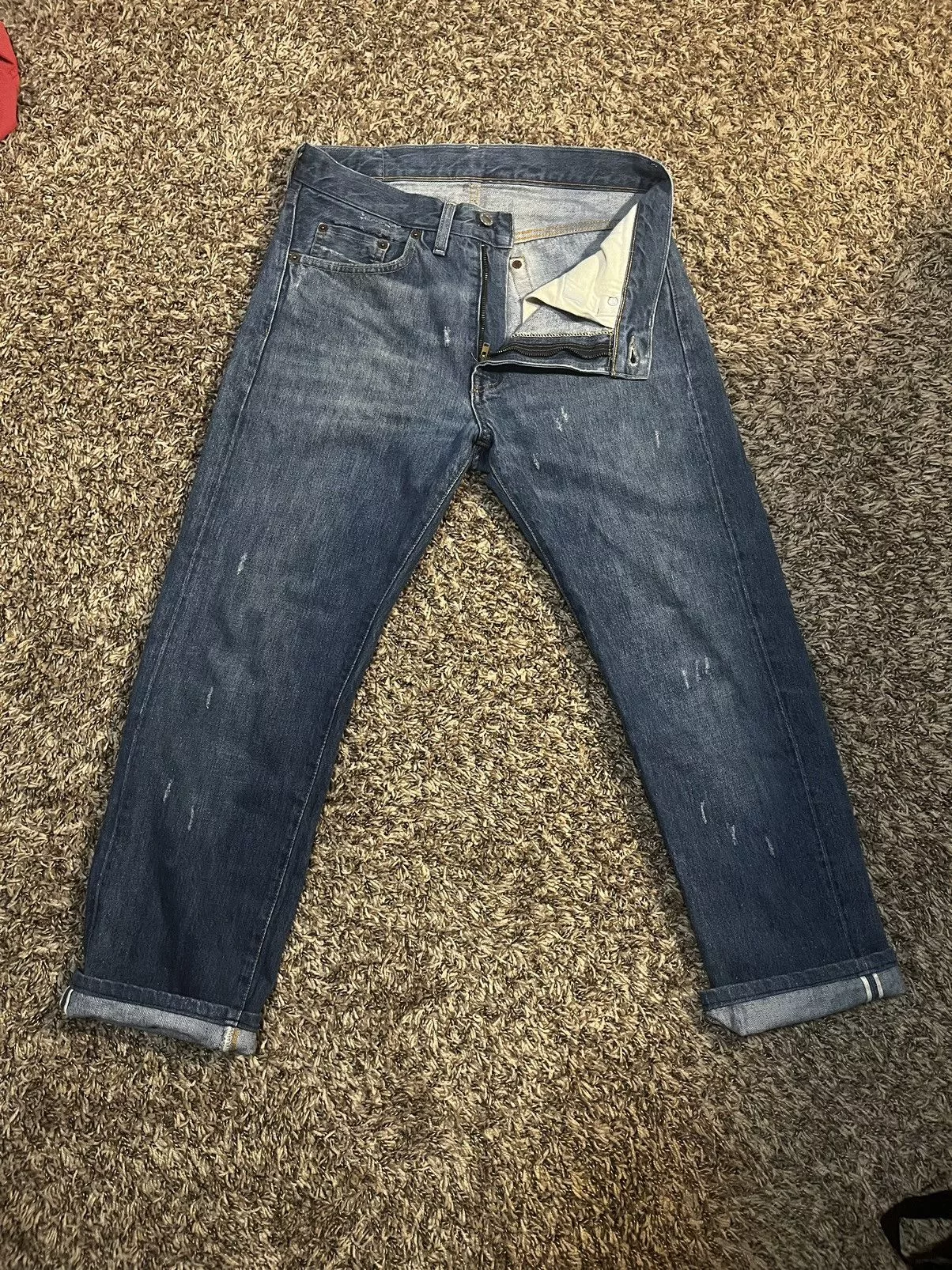 Levi's Vintage Clothing Denim Levi's Vintage Clothing Levi’s LVC 501Z XX Big E Selvedge Denim Jeans Blue