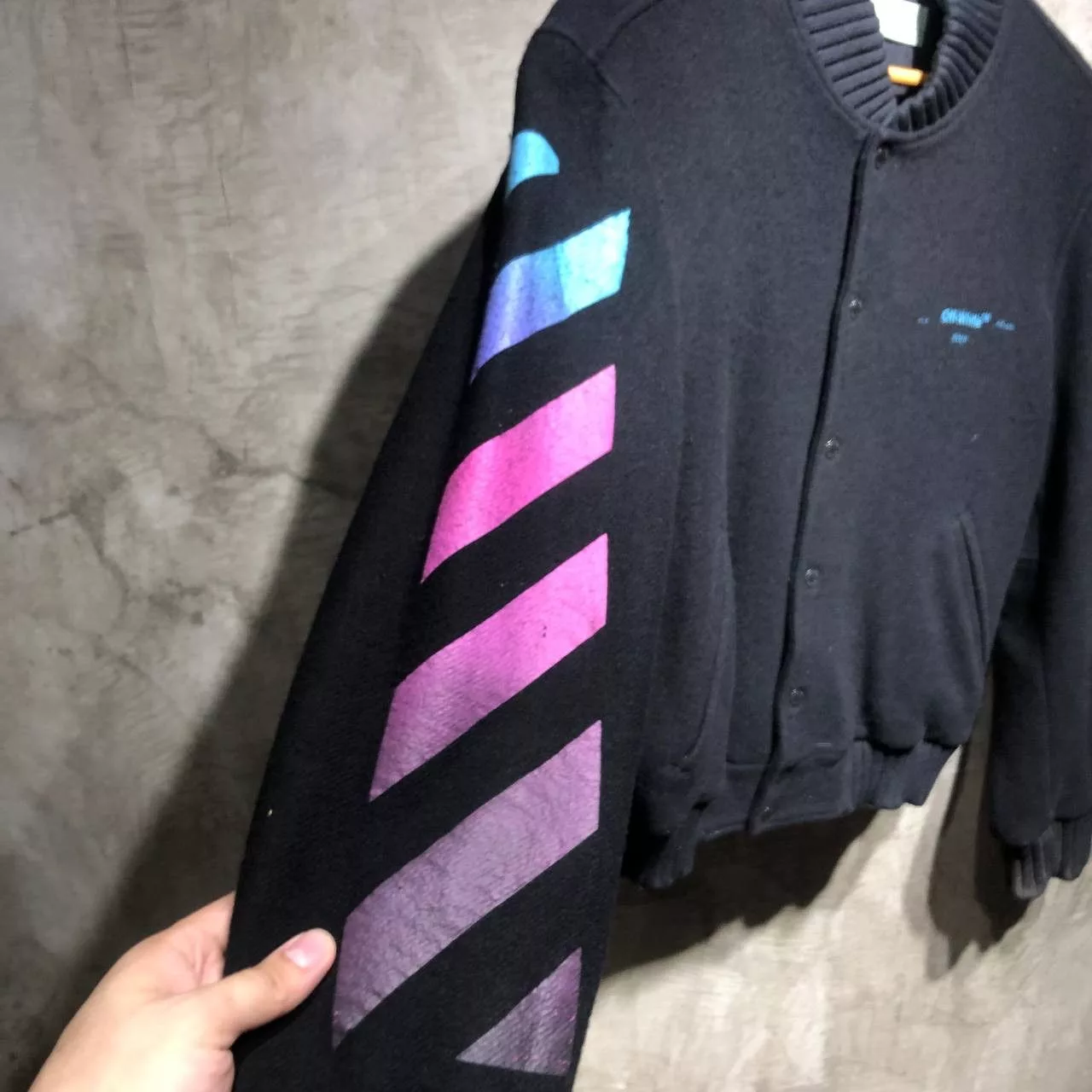 Off-White Bombers Off-White Gradient Arrows Bomber jacket Black