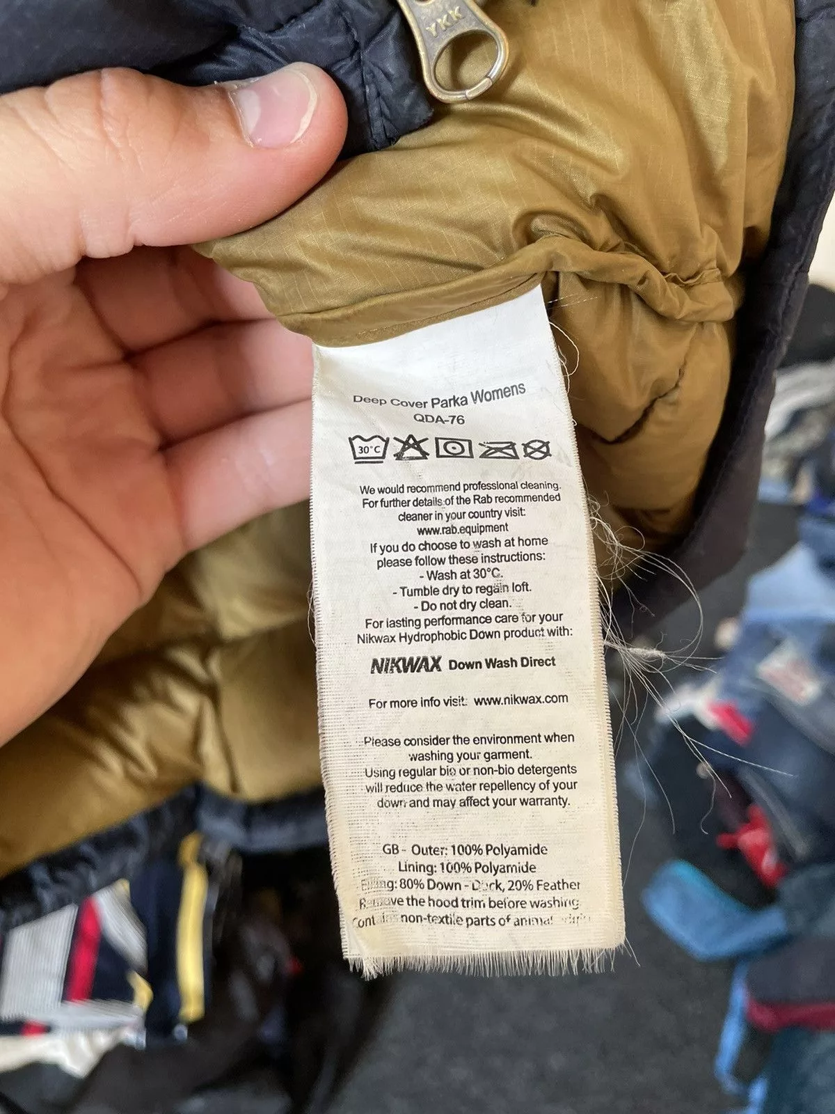 Rab Down Jackets Rab Jacket Deep Cover Parka Down Pertex Quantum Long Ladies Multi Gorpcore