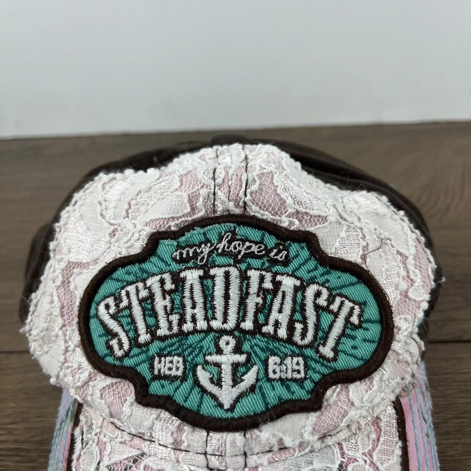 Other Hats Other Steadfast Hat My Hope is Steadfast Pink Cap Adjustable Pink