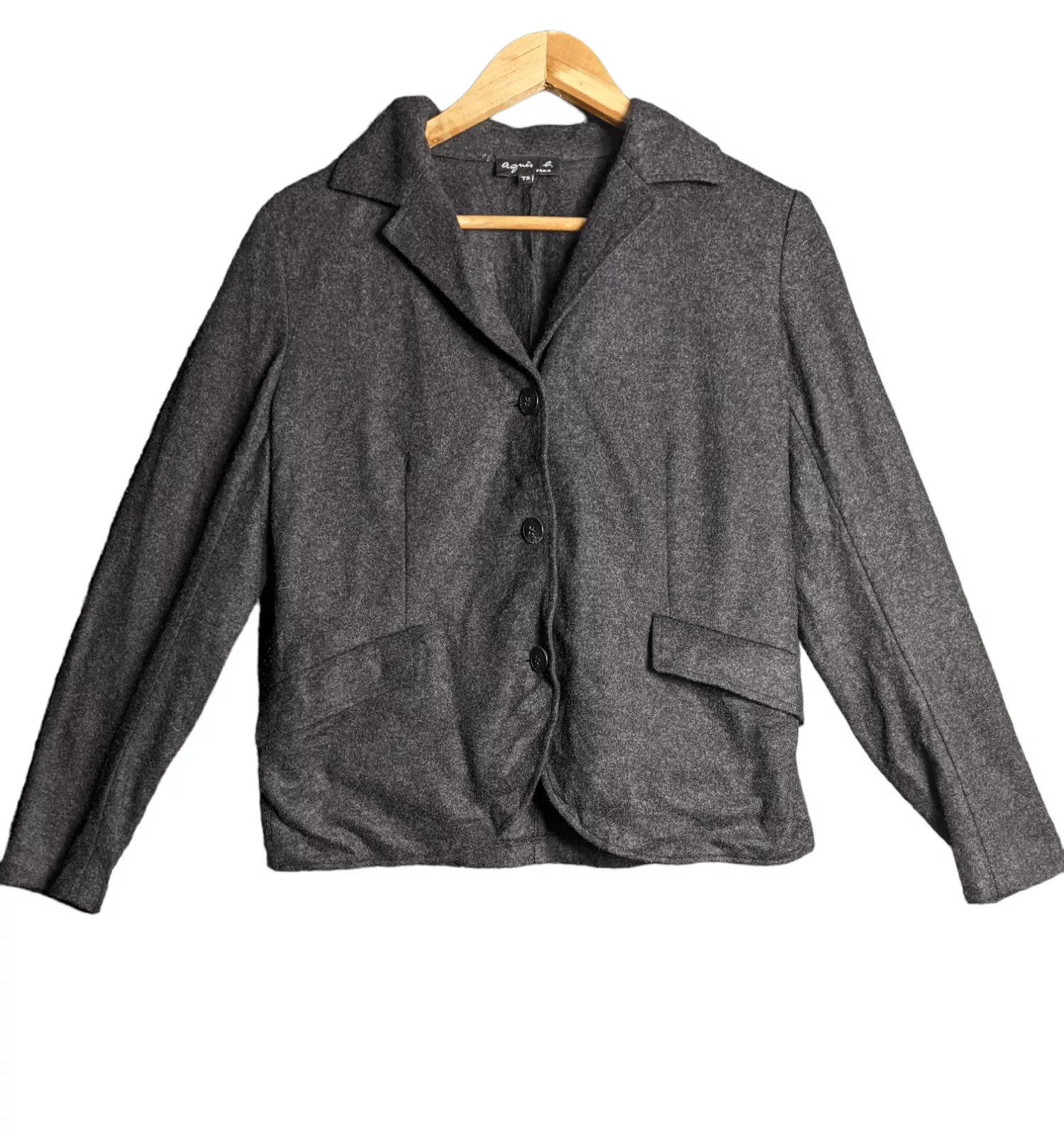 agnes b. Jackets agnes b. AGNES B JACKET COAT Black