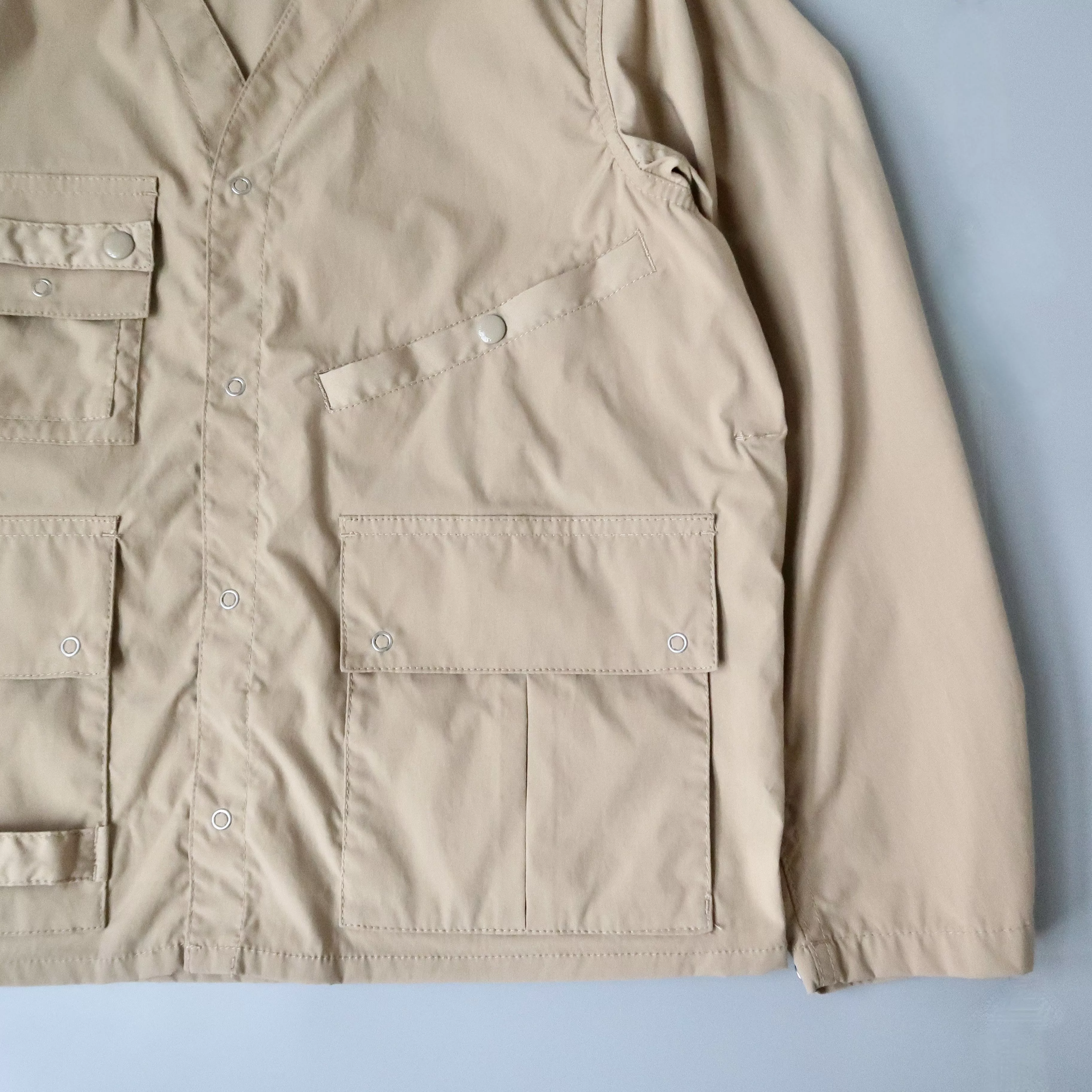 Beams Plus Light Jackets BEAMS PLUS Komatsu Matere Multi-Pocket Fishing Jacket M Brown