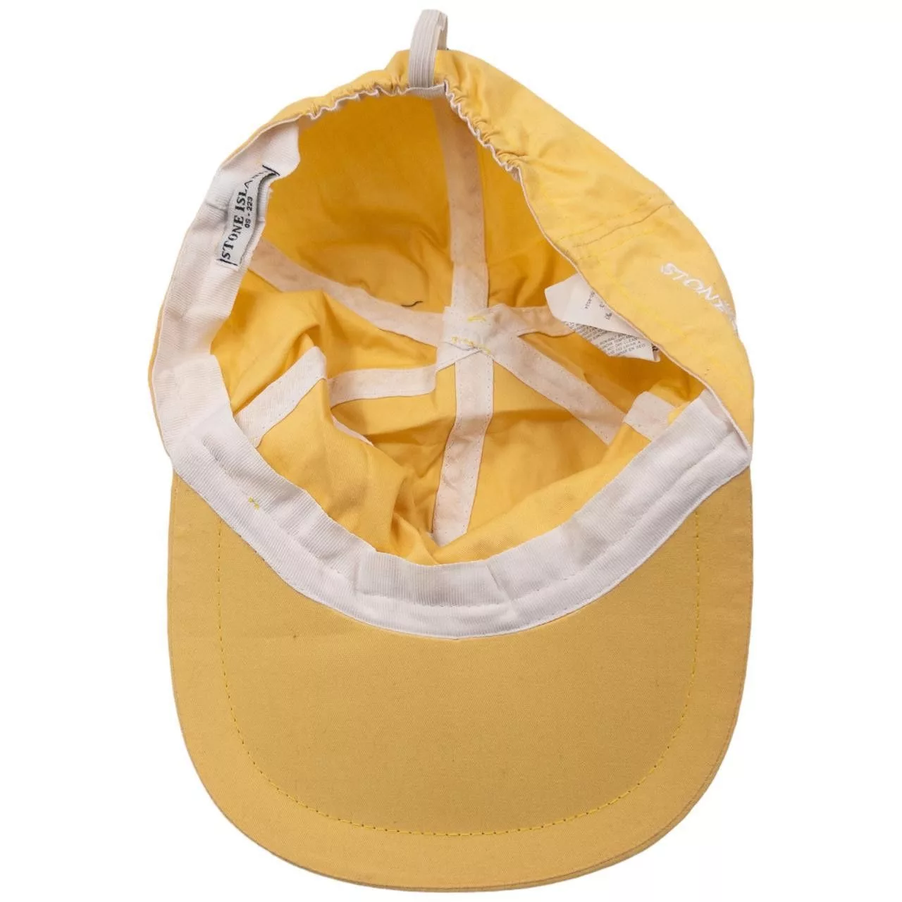 Stone Island Hats Vintage Stone Island Yellow Elasticated Cap