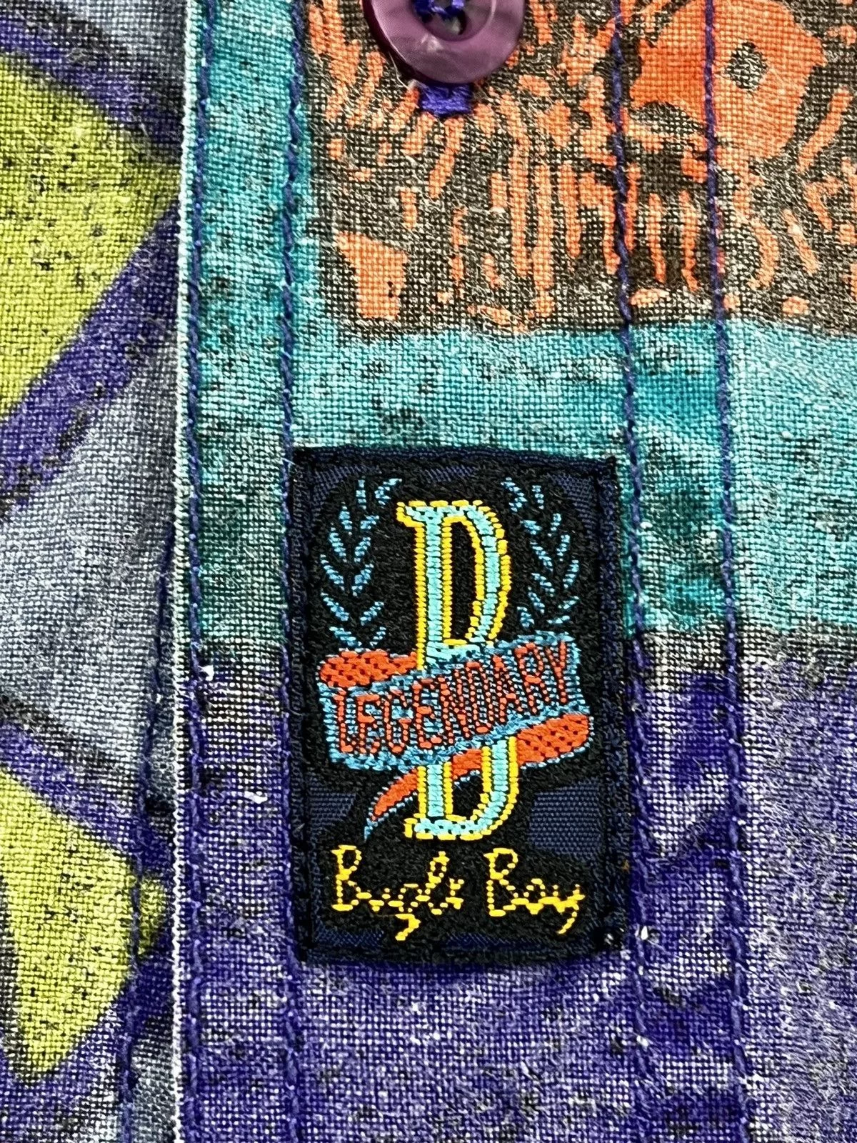 Bugle Boy Shirts Button Ups Vintage 90s Bugle Boy Direction Shirt Purple