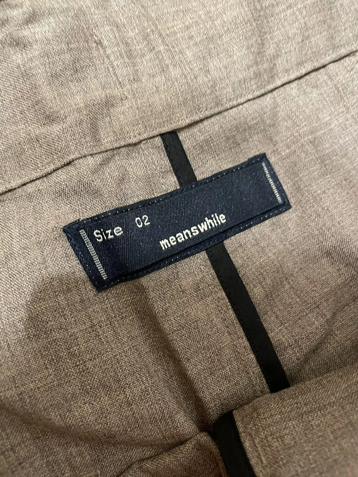 meanswhile Casual Pants Meanswhile wool high waist pants Brown