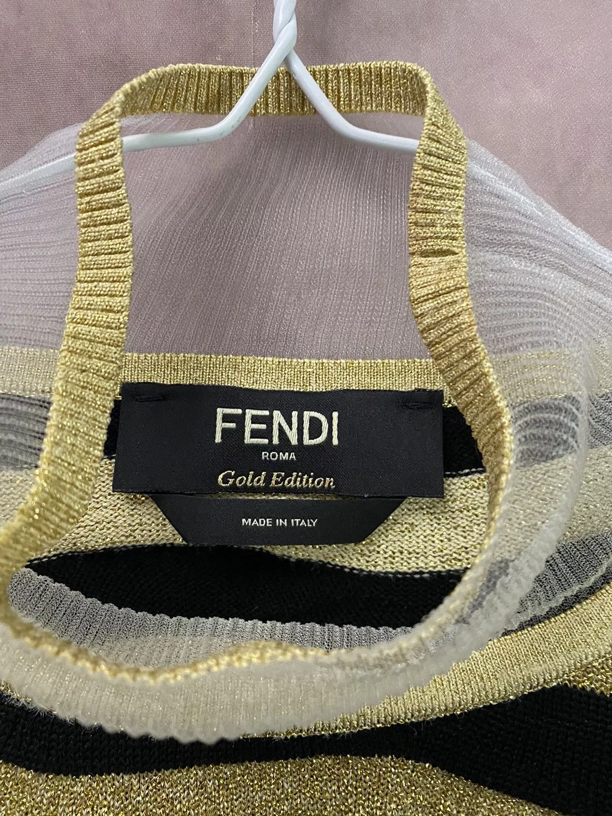 Fendi Sweaters Fendi Gold Edition Sweater Luxury Black
