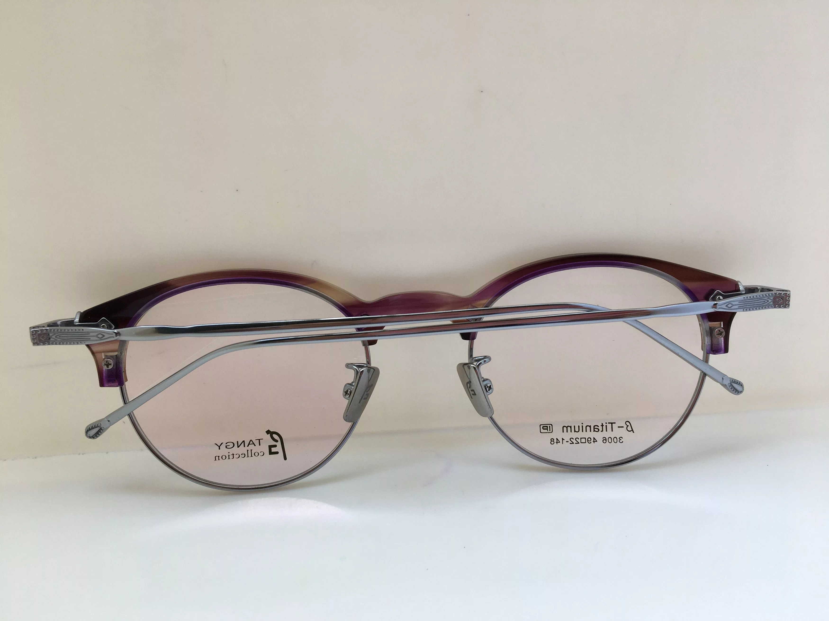 Other Glasses Other Tangy Malcolm Eyeglasses Frame Titanium Metal Silver