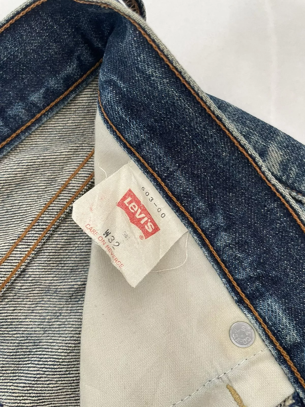 Levi's Denim Levi's × Vintage VINTAGE 90s LEVIS THRASHED & DISTRESSED JEANS Blue Streetwear