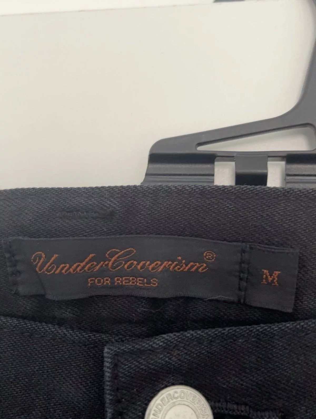 Undercover Denim Undercover skulls button archive denim jeans Black
