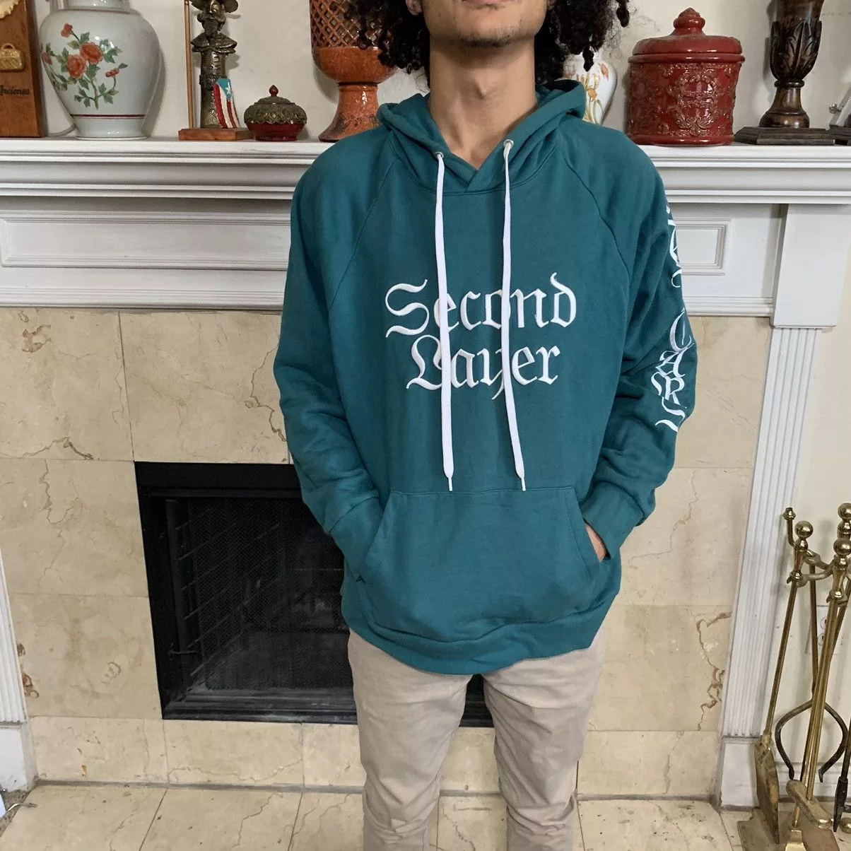 Second/Layer Sweatshirts Hoodies Second/Layer Logo Hoodie Green