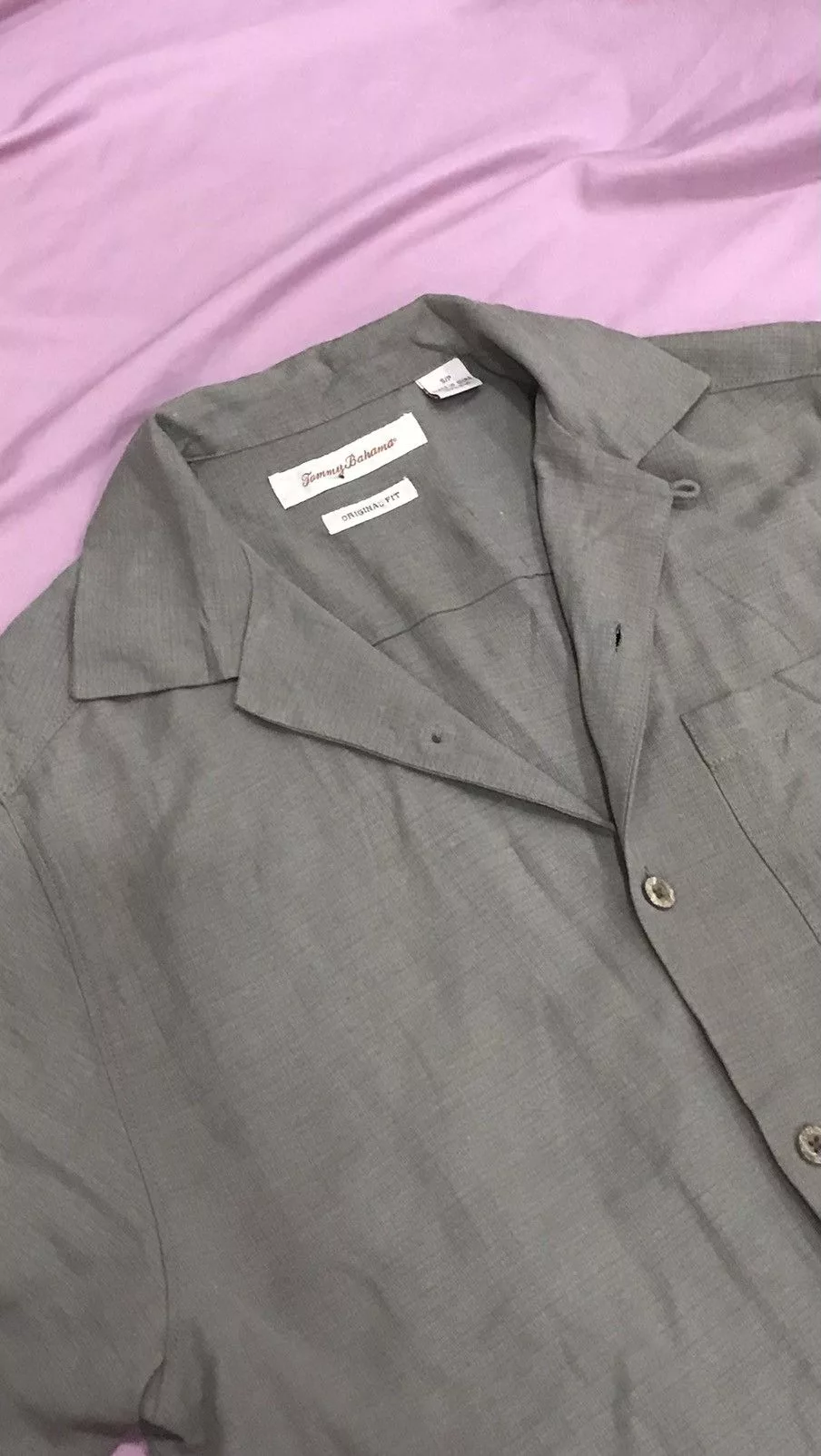 Other Shirts Button Ups Other PURE SILK TEXTURED SUMMER BUTTON UP, wooden buttons Brown