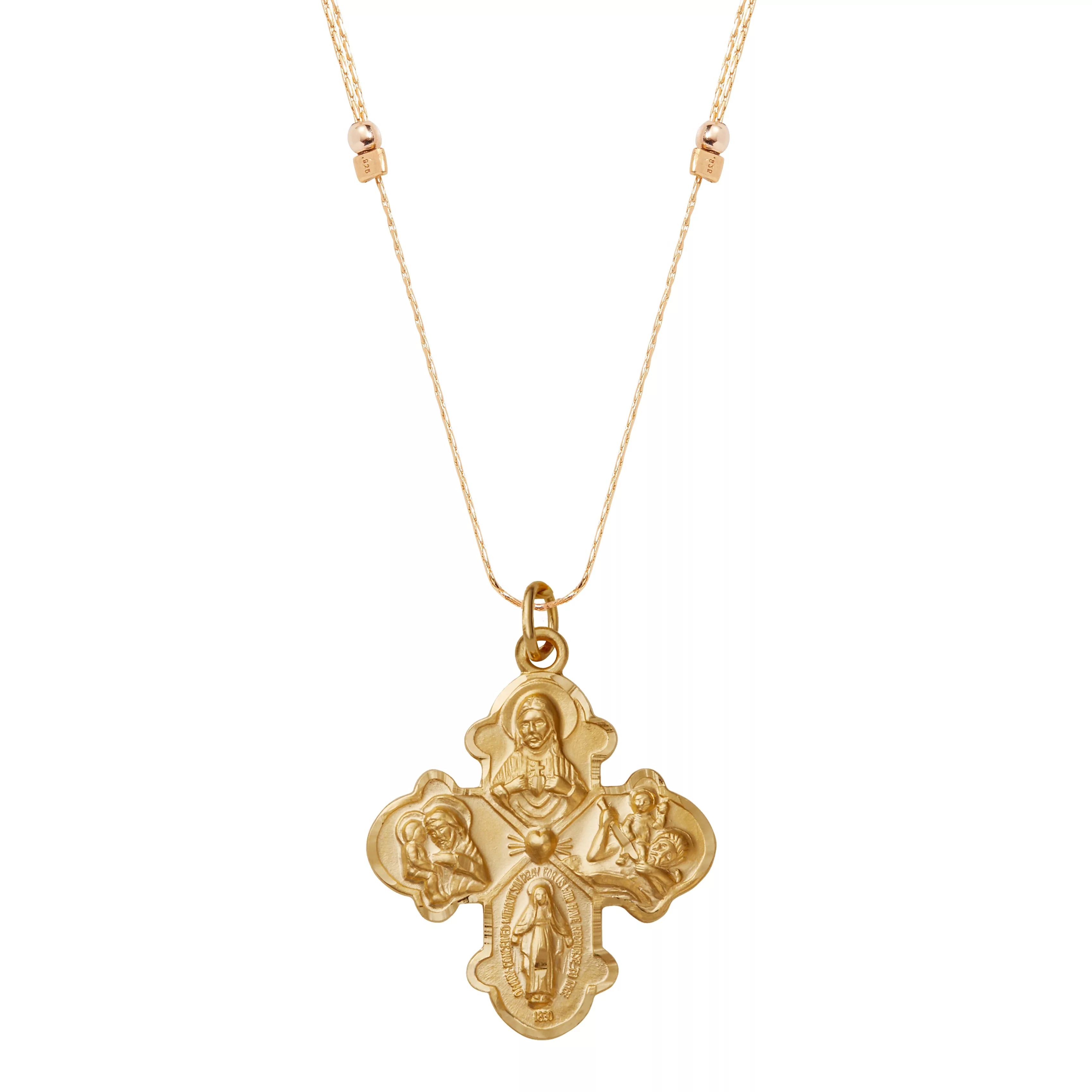 4-Way Cross Expandable Chain Necklace