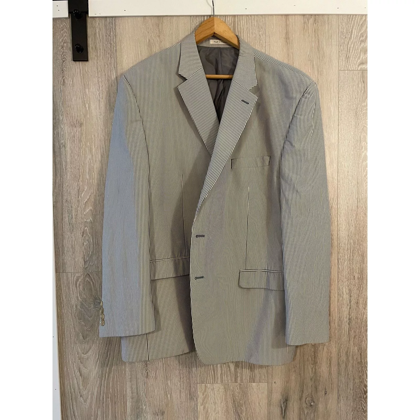 Ralph Lauren Blazers Ralph Lauren - Men Blazer / pin Stripe / size 52R White