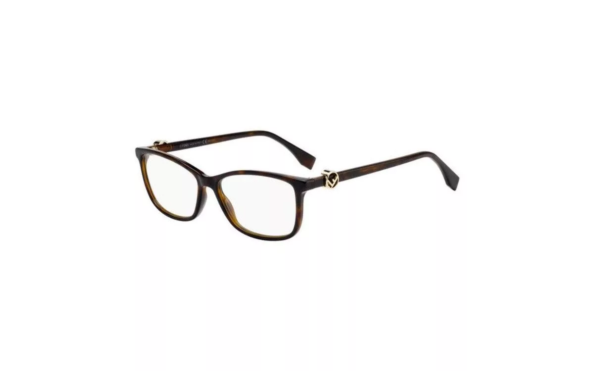 Fendi Glasses FENDI Prescription Glasses Frame Black