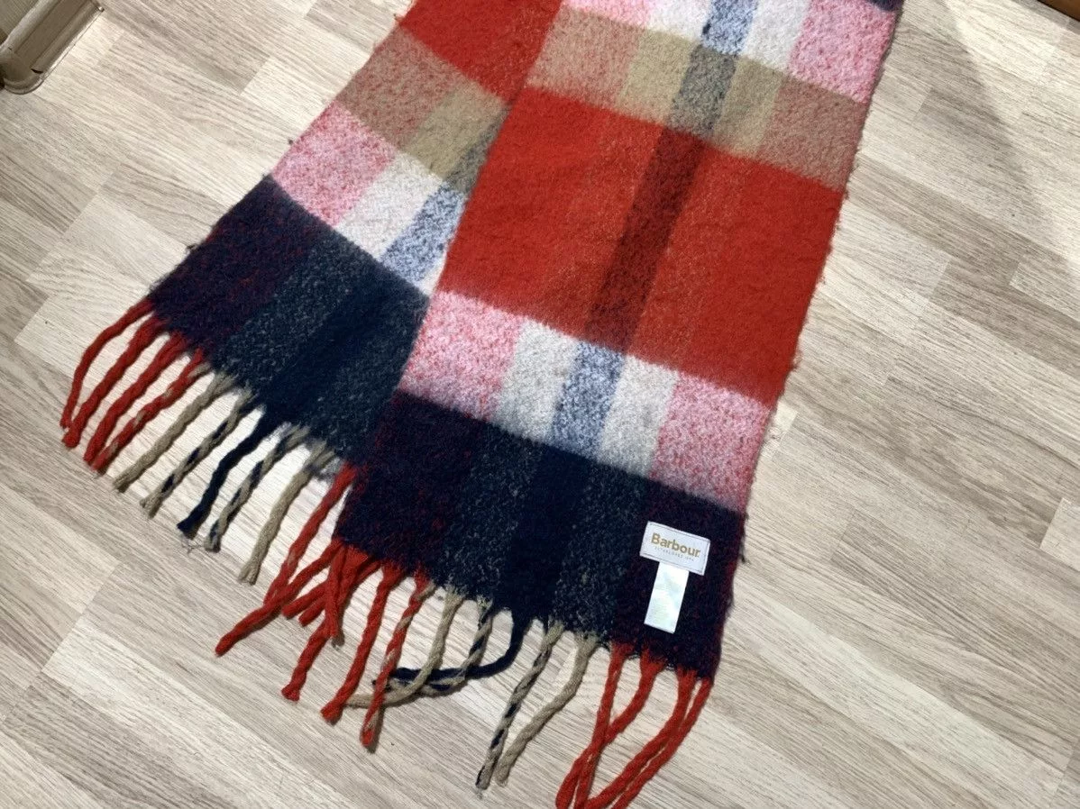 Barbour Scarves Barbour × Designer Barbour big scarf Multi