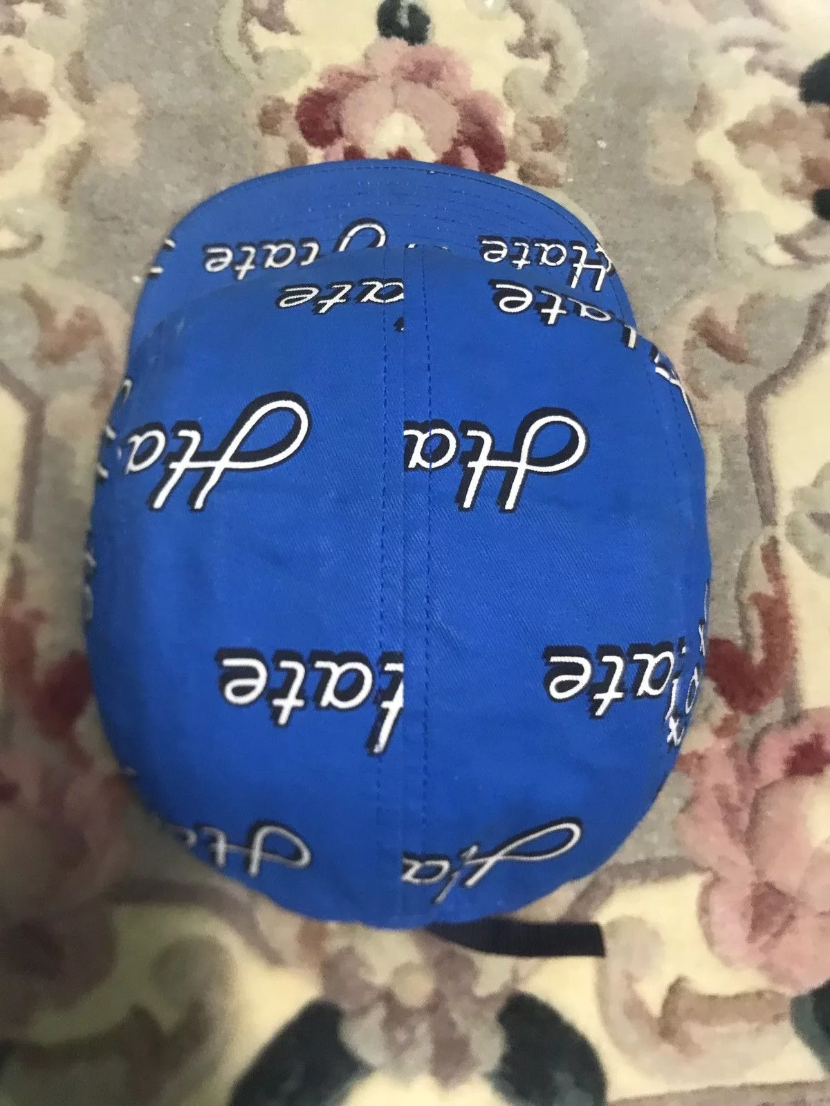 Supreme Supreme Supreme hate 5 Panel Rare Blue Streetwear