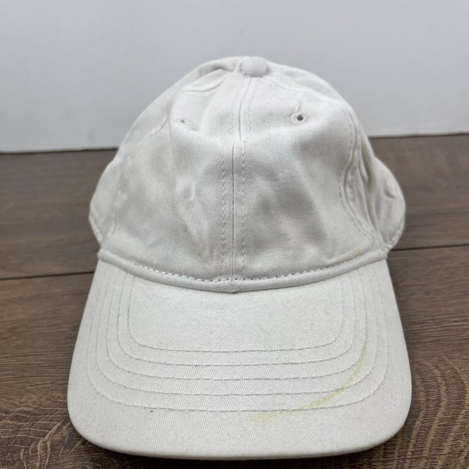 Other Hats Other Plain White Hat White Hat Adjustable Adult Size Hat White Ca