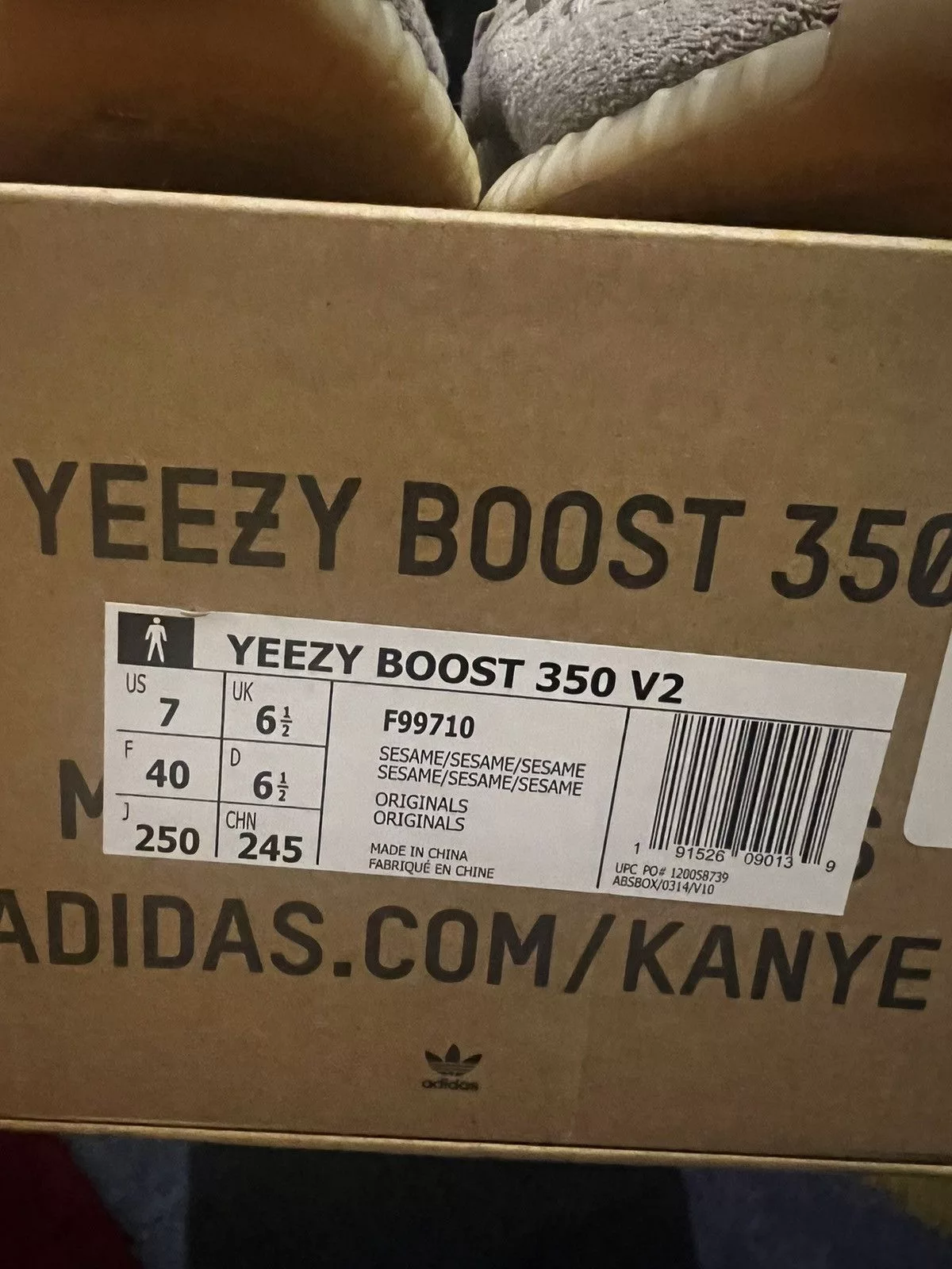 Yeezy Low Top Sneakers Gently used Yeezy Boost 350 V2 Beige