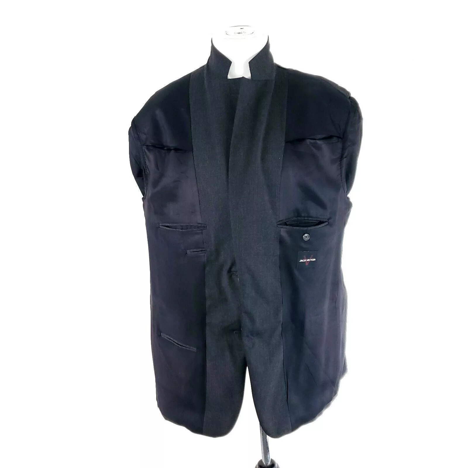 Jack Victor Suits Jack Victor Vogue Ct Wool 2 Button 2 Piece Suit 44L Gray 42/