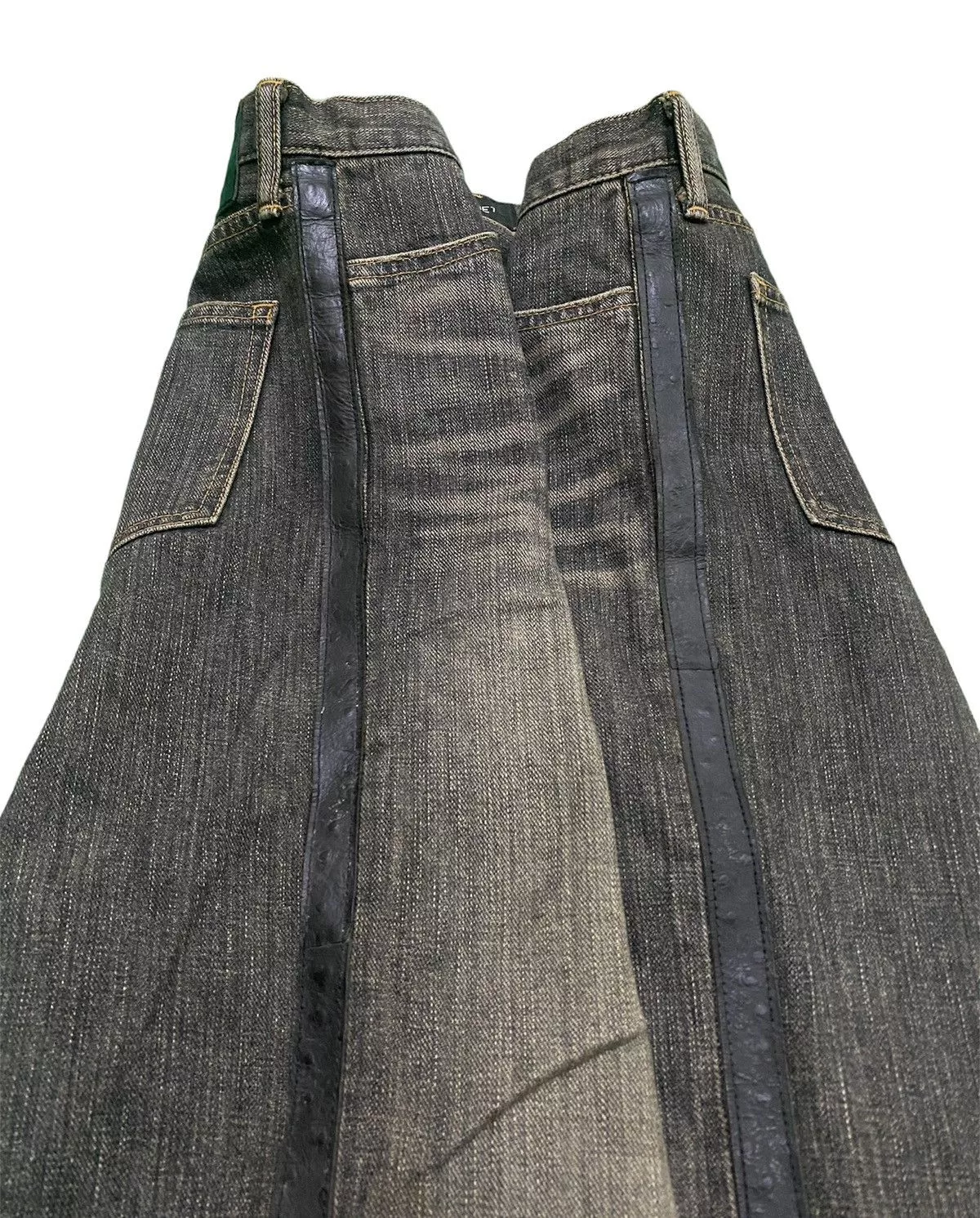 Sophnet. Denim Sophnet. × uniform experiment Sophnet Phase Clawmark Leather Stripe Denim Jeans Gray