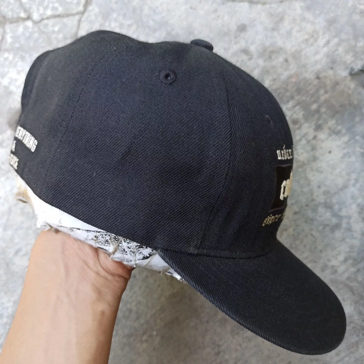 Hypebeast Hats Hypebeast Sick cubecode snapback hat Black