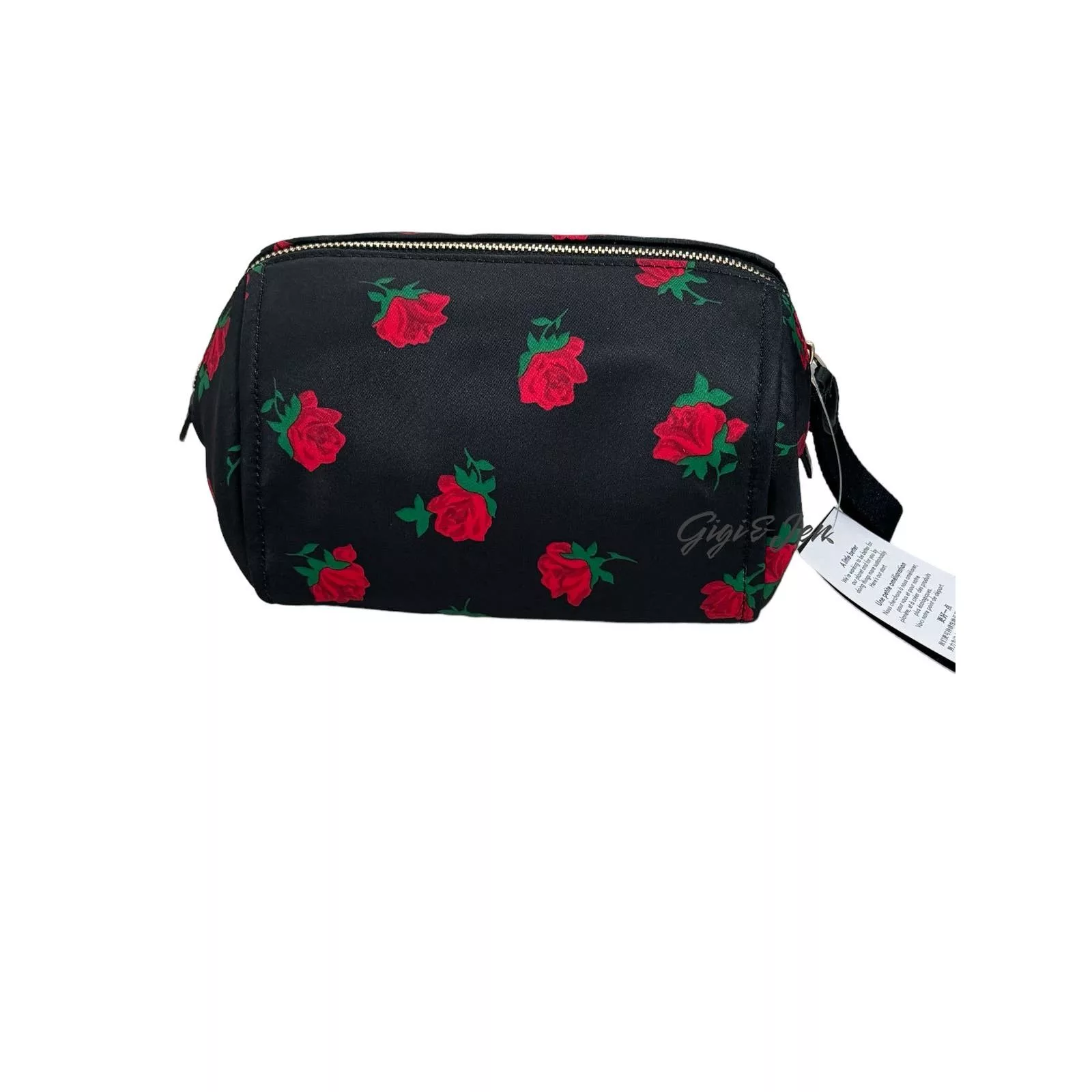 Kate Spade Other Kate Spade Chelsea Rose Toss Printed Medium Cosmetic Case Black