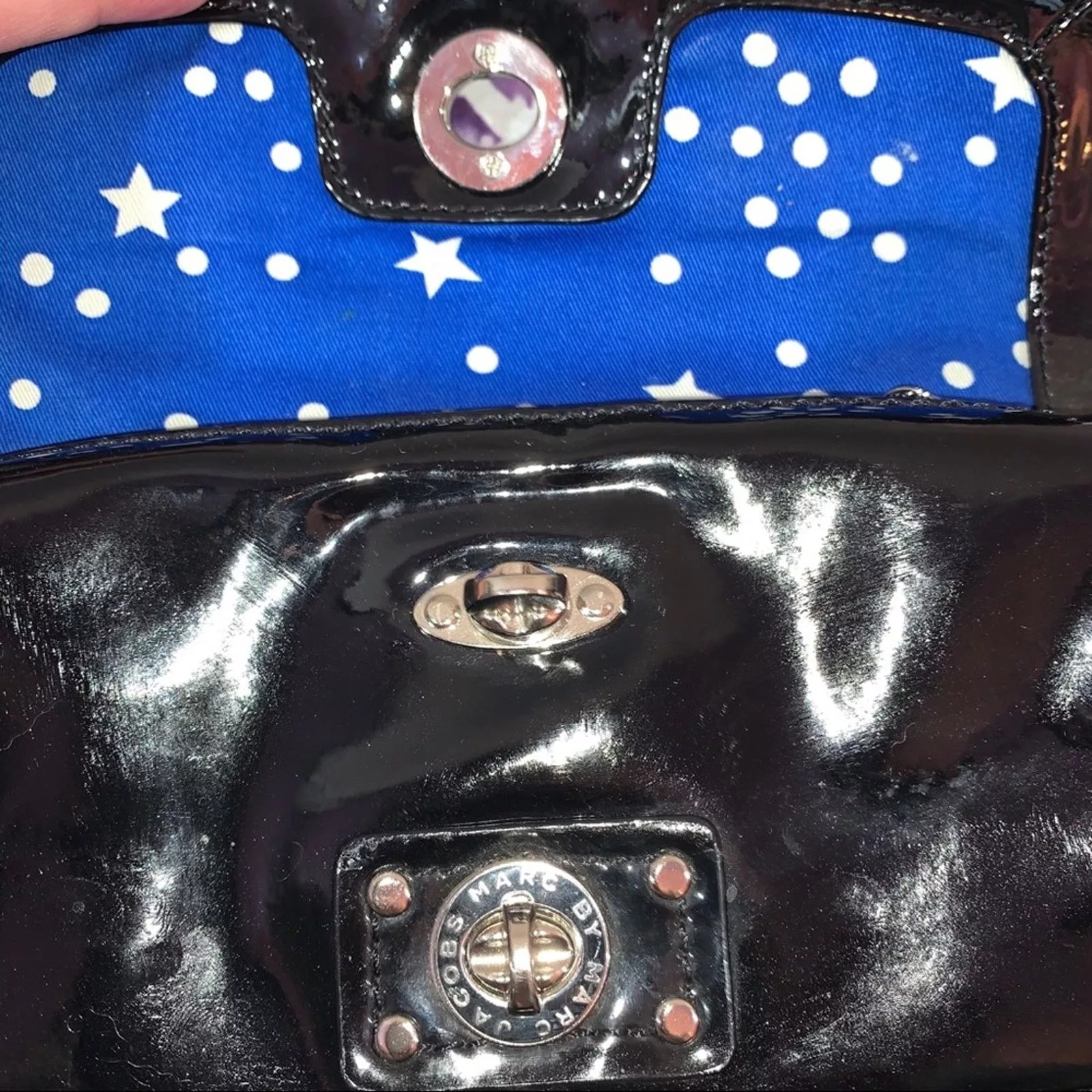 Marc by Marc Jacobs Clutches Marc by Marc Jacobs Black Patent Clutch
