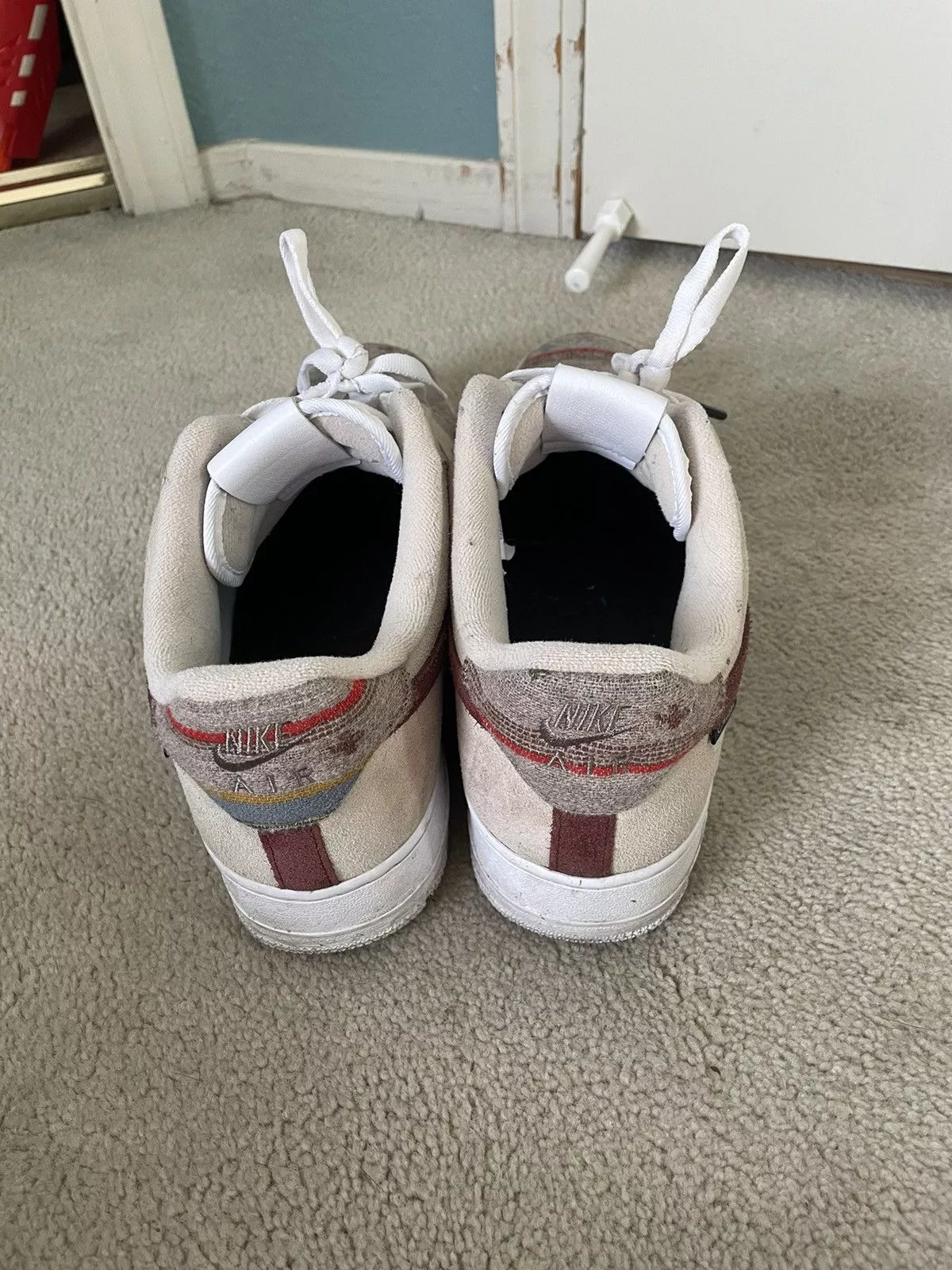 Nike Low Top Sneakers Nike × Pendleton NikeID x Pendleton custom suede Airforce 1s White