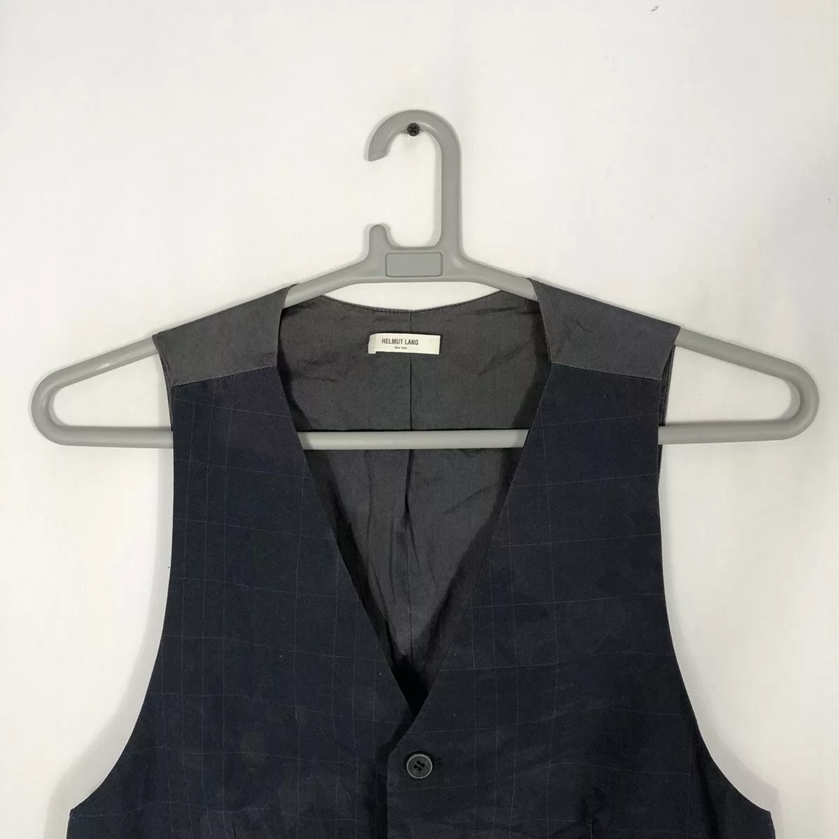 Helmut Lang Vests ❤️Authentic❤️Helmut Lang Dark Splash Abstract Buttons Vests Blue