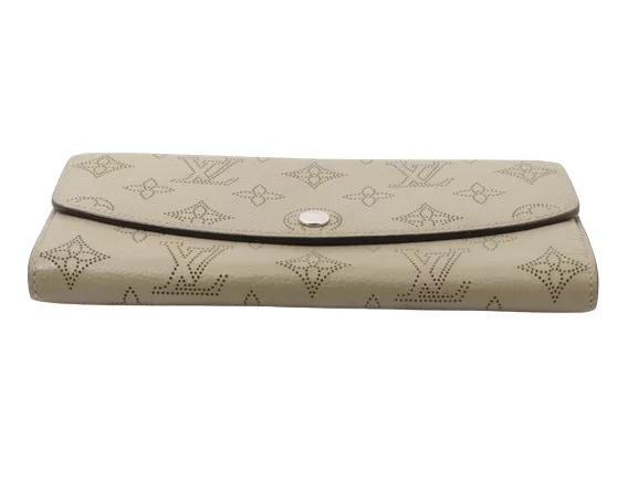 Louis Vuitton Wallets Louis Vuitton Iris Galet Mahina Beige Wallet