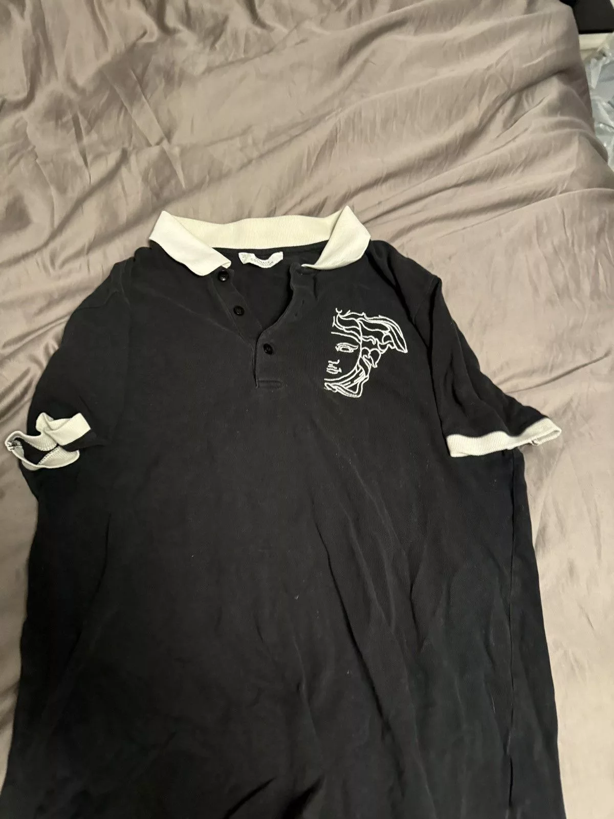 Versace Polos Versace polo shirt Black