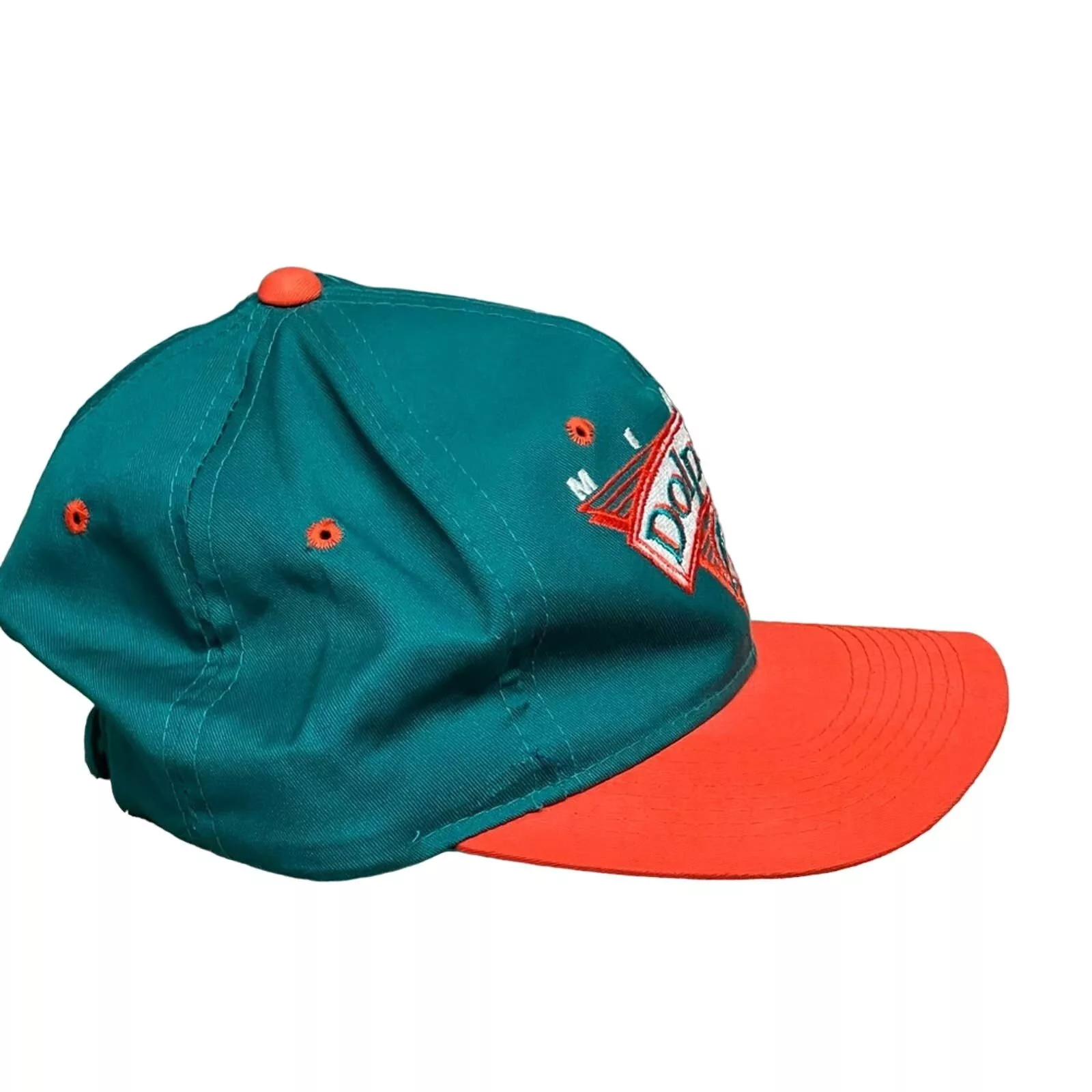 Vintage Hats VINTAGE SCRIPT YOUNGAN NFL MIAMI DOLPHINS SNAPBACK HAT CLEAN Blue