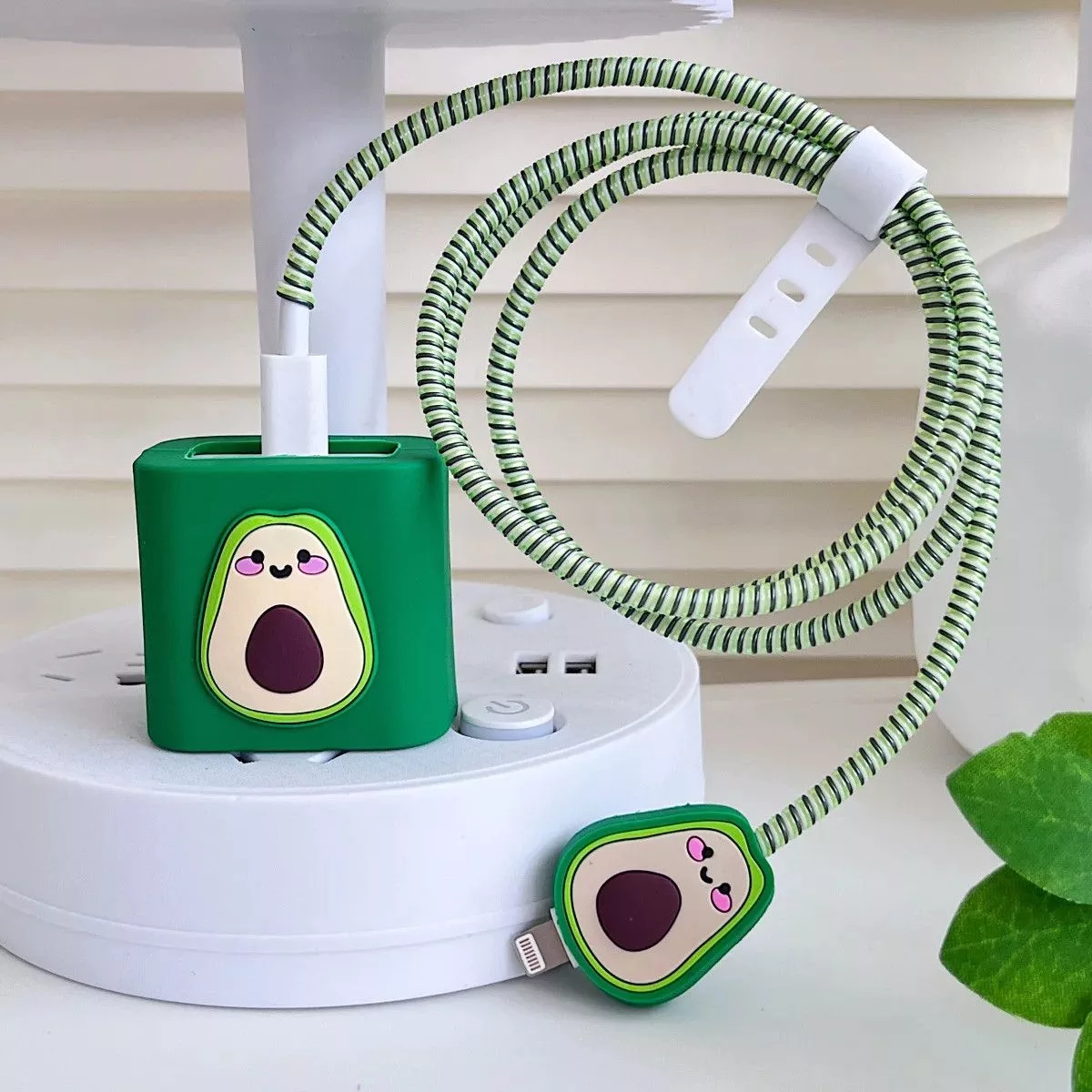 Other Miscellaneous Other Avocado iPhone Charger cover Cable Protectors Green