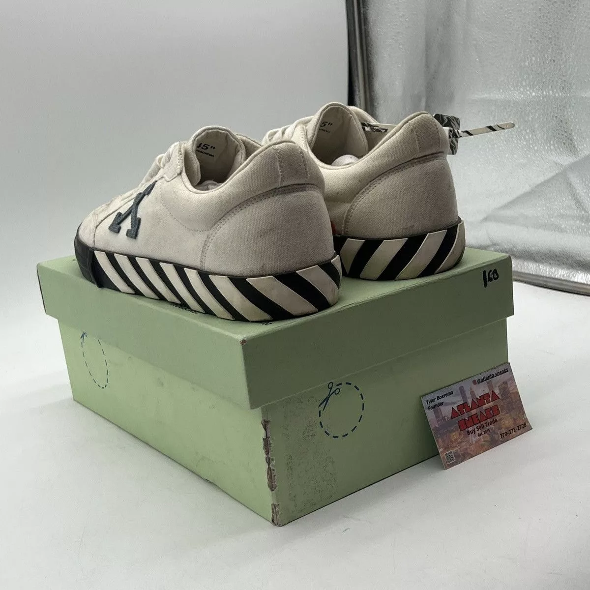 Off-White Low Top Sneakers Off-White Vulc Low Light Blue