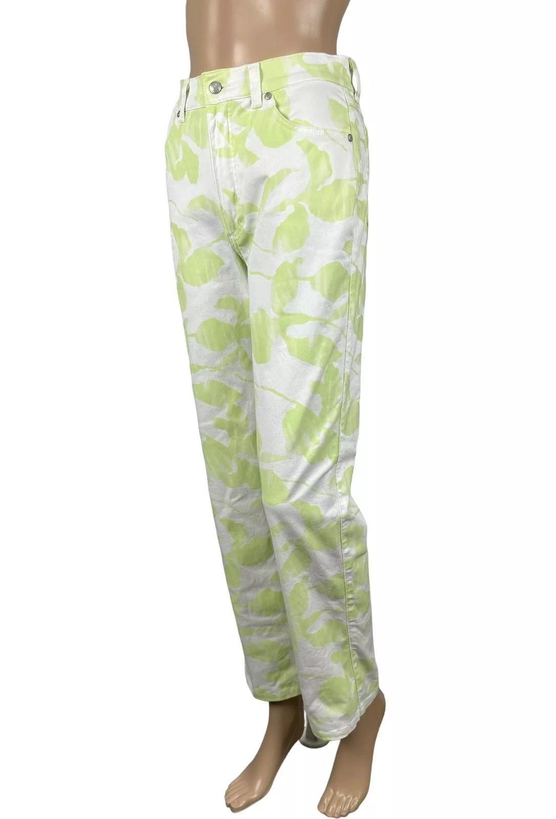 Versace Jeans Versace × Vintage Vintage Versace Classic V2 Floral Printed Jeans size 29 Green