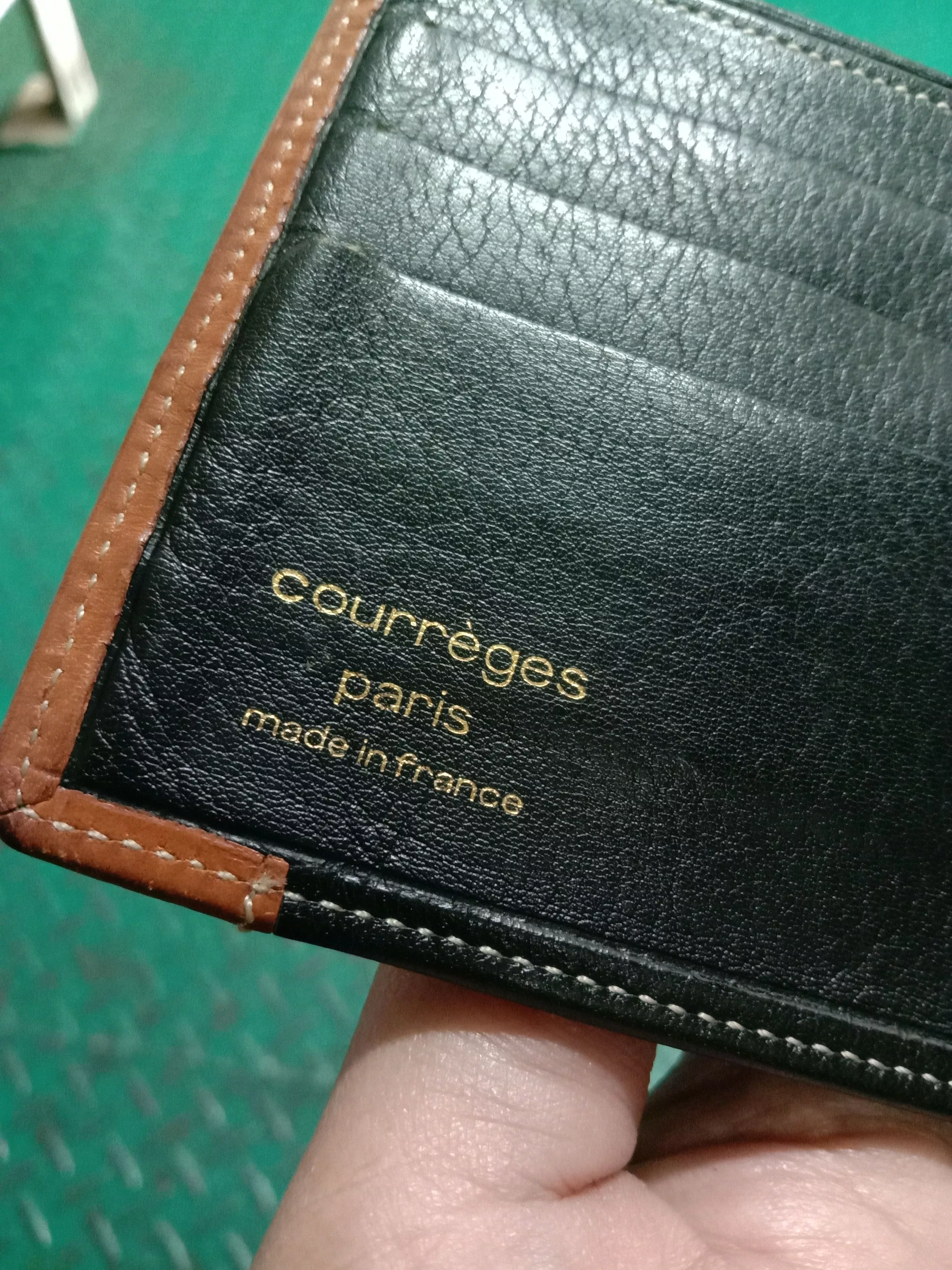 Courreges Wallets Courreges Courrēges leather wallet Black