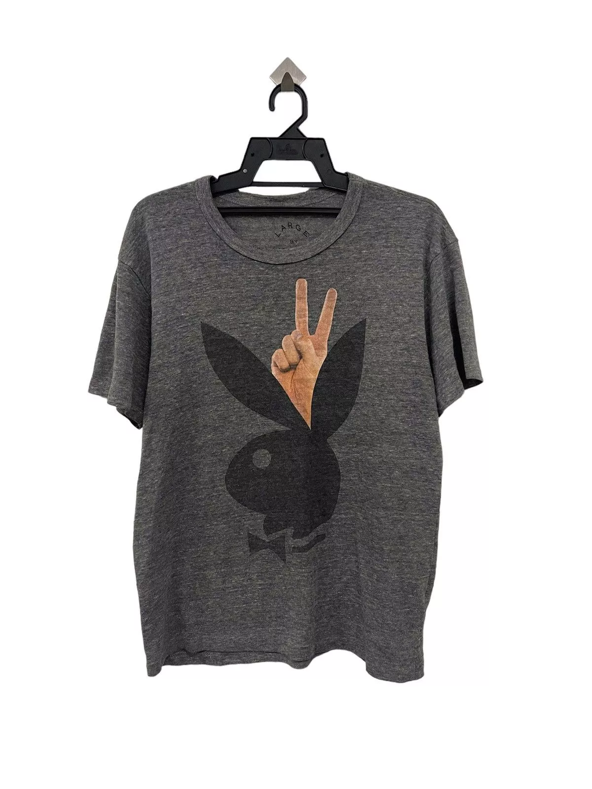 Marc Jacobs Short Sleeve T Shirts Marc Jacobs × Playboy Marc Jacobs Playboy Designer Against Aids Rayon Blend Shirt Gray